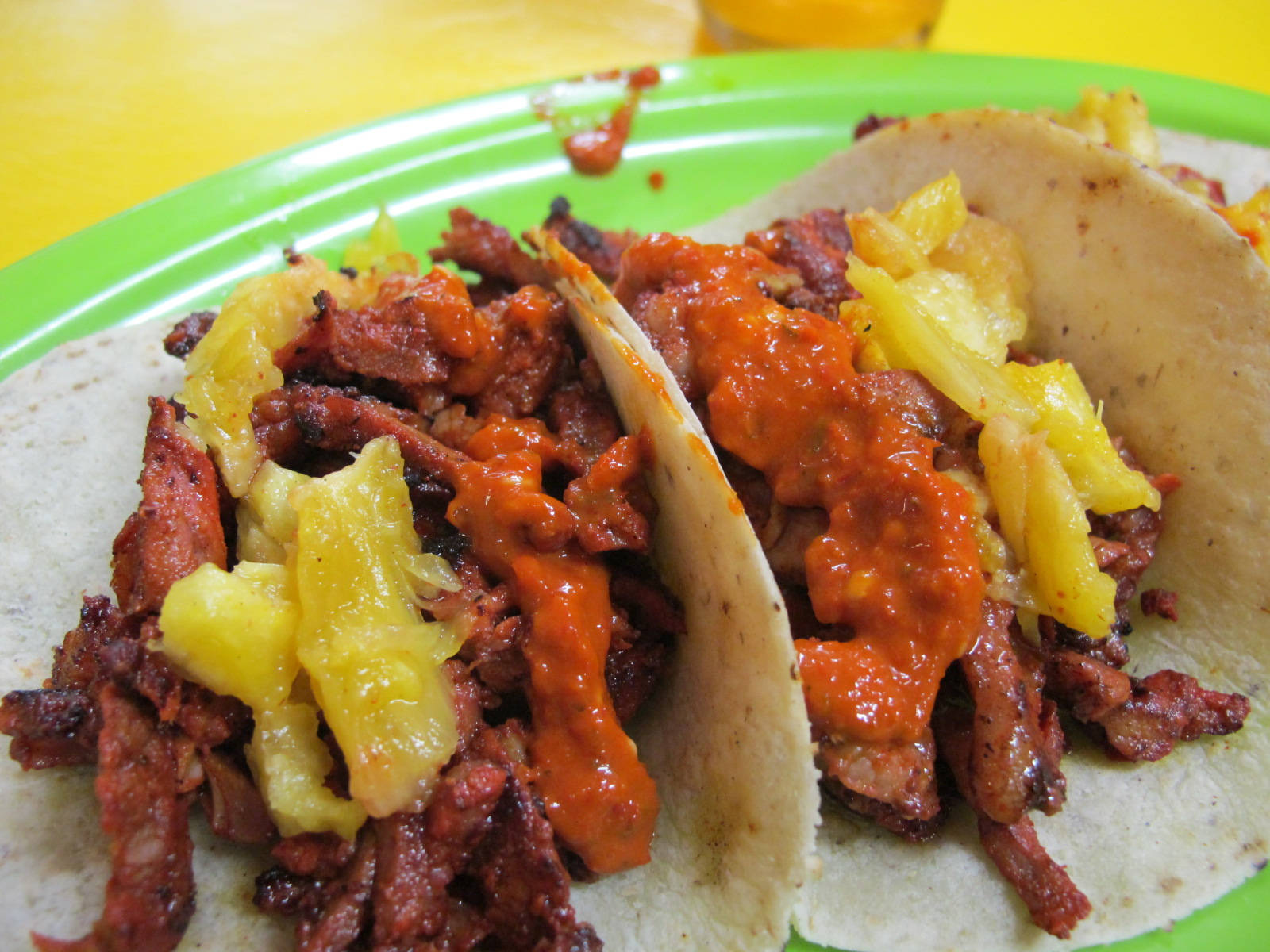 Tacos Al Pastor, pineapples, salsa, HD Desktop Wallpaper