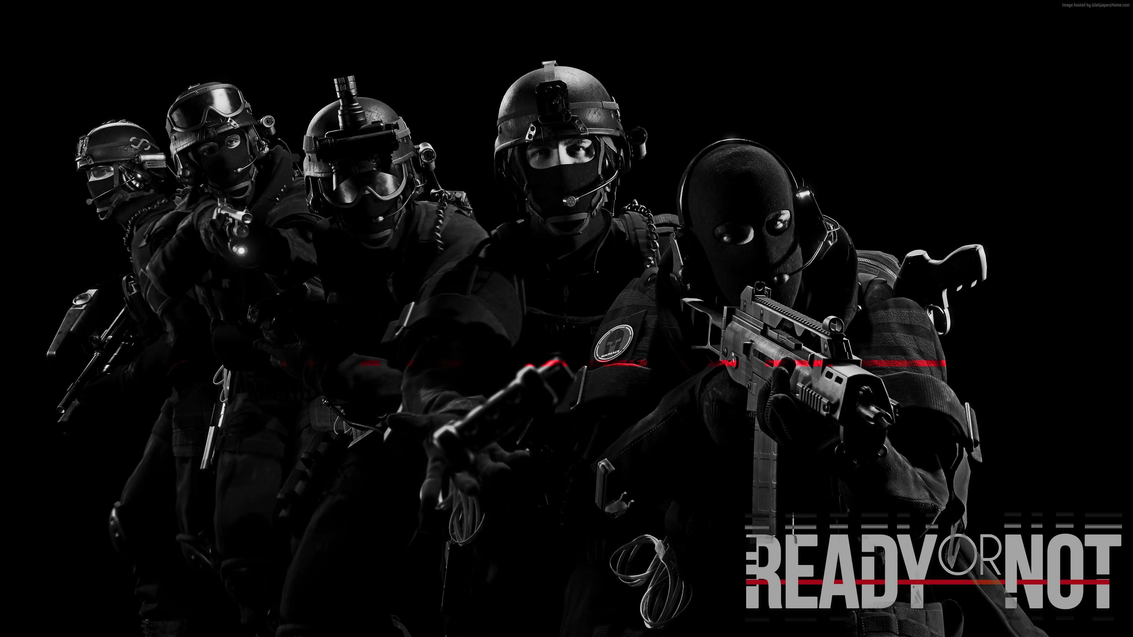 tactical, black gear, red laser sights, 4K Desktop Wallpaper