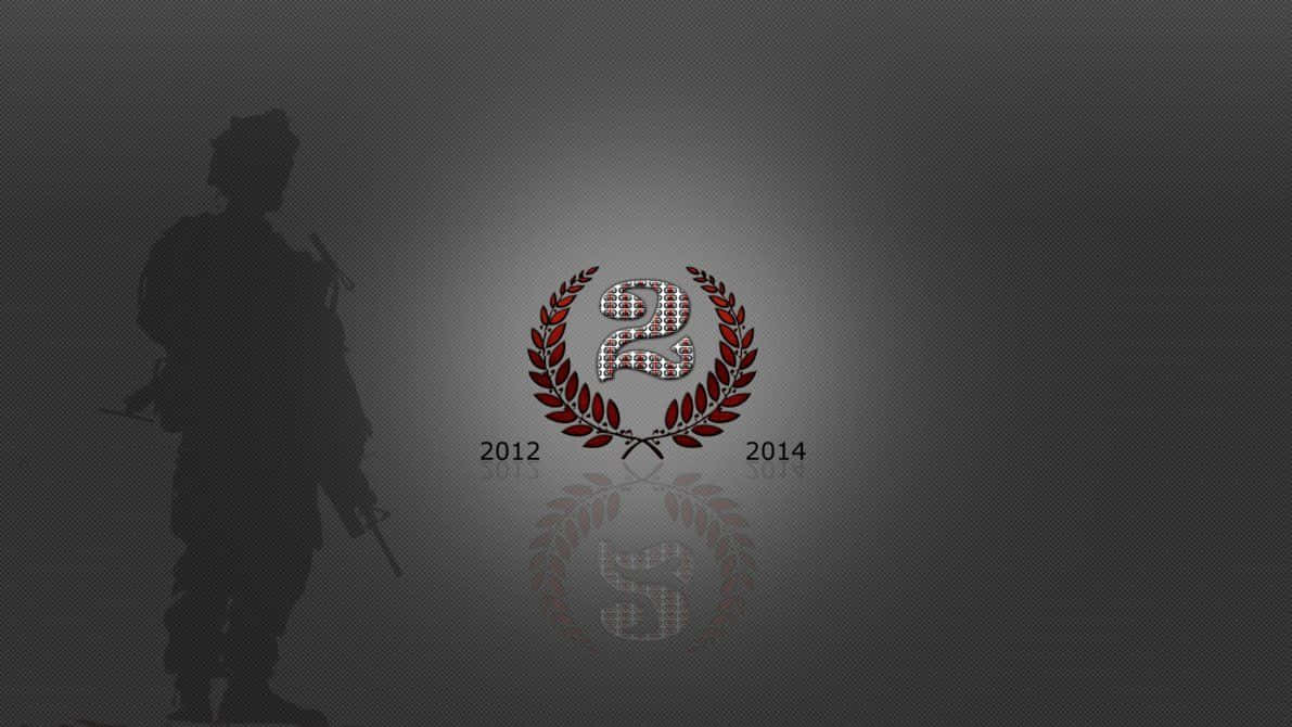 soldier, laurel-wreathed emblem, number two, SD Desktop Wallpaper