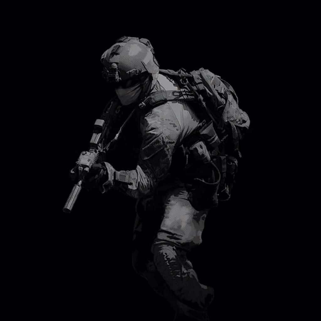 tactical, soldier, full tactical gear, SD Desktop Wallpaper