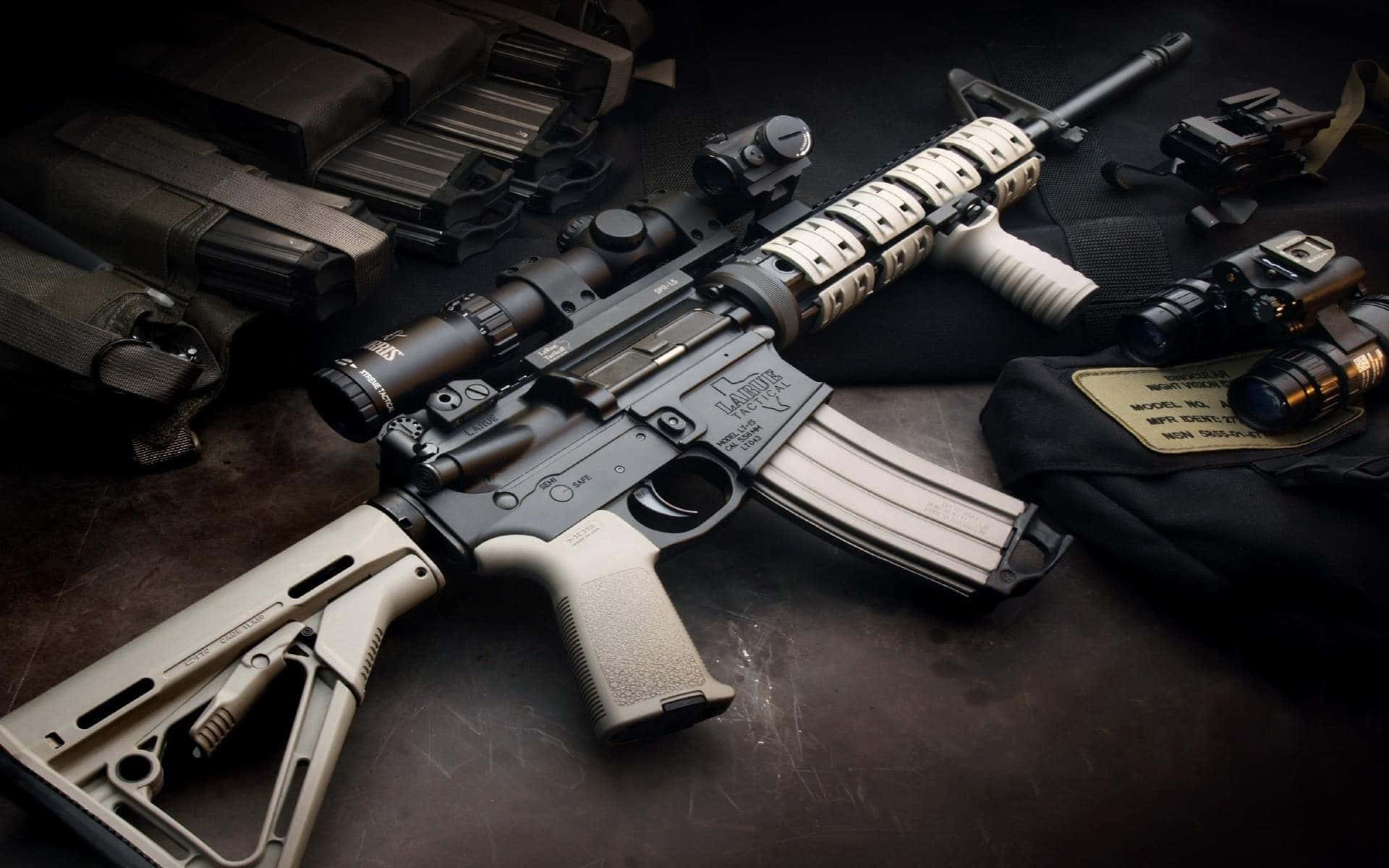 tactical rifle, scope, accessories, Full HD Desktop Wallpaper