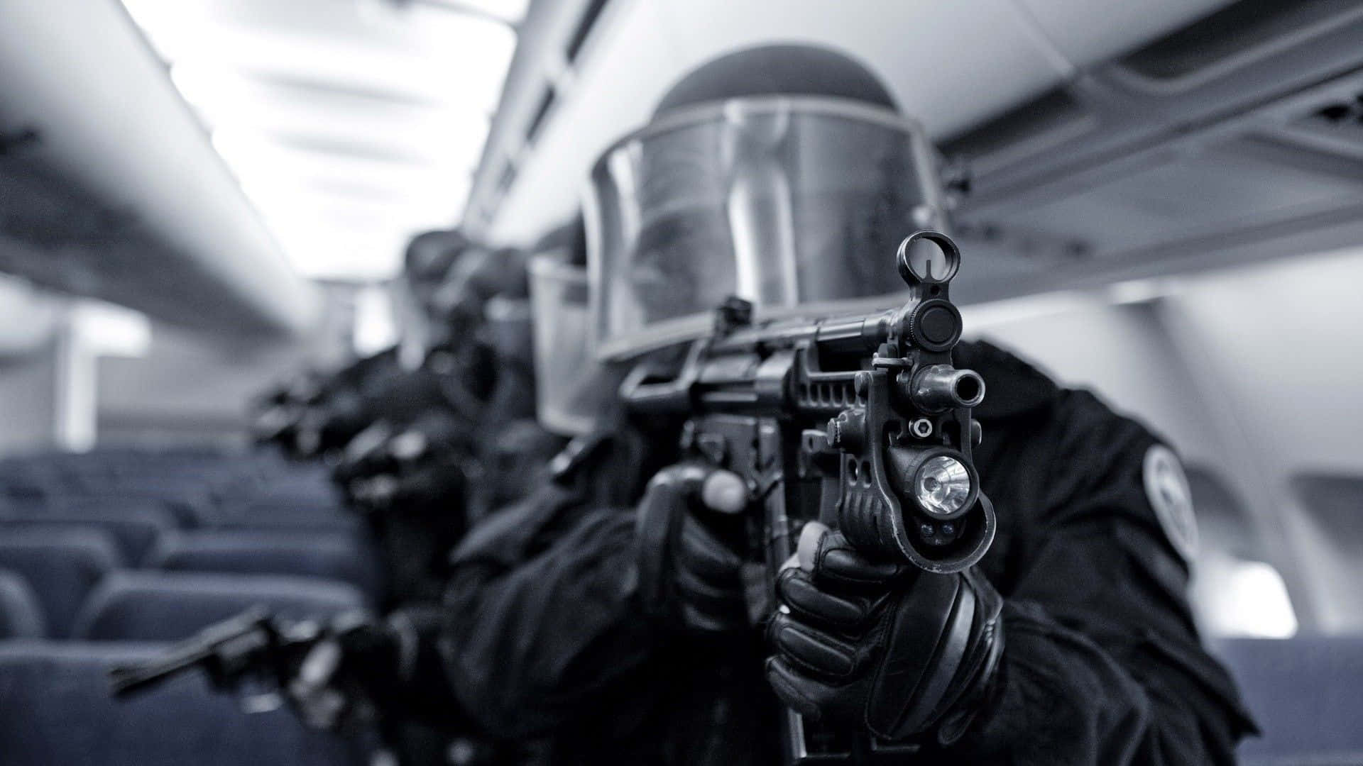 Tactical, police officers, full gear, Full HD Desktop Wallpaper