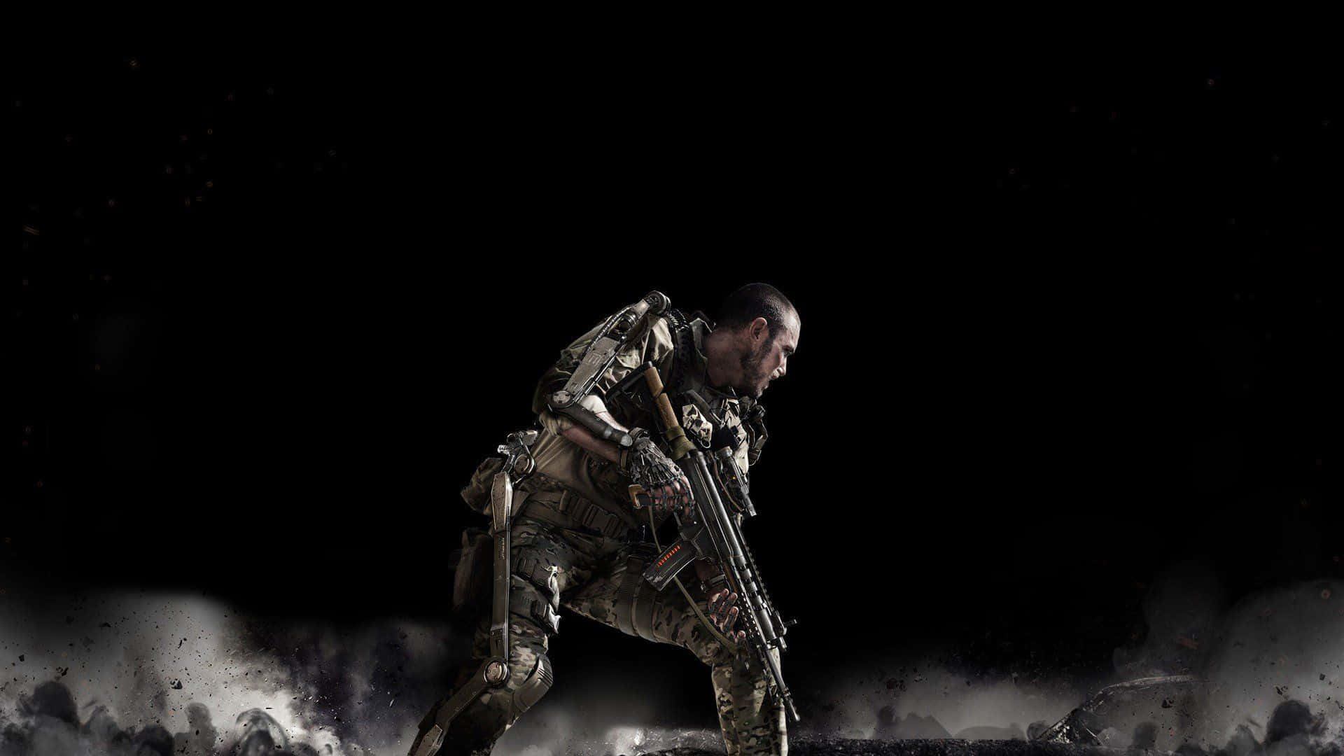 tactical gear, dark battlefield, smoke, Full HD Desktop Wallpaper