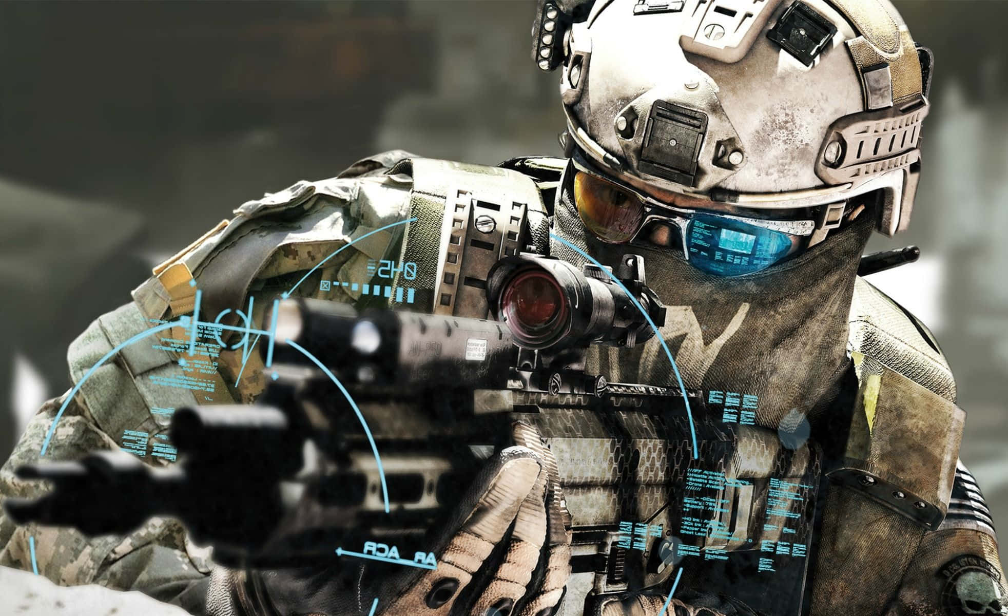 tactical operator, tactical gear, rifle, Full HD Desktop Wallpaper