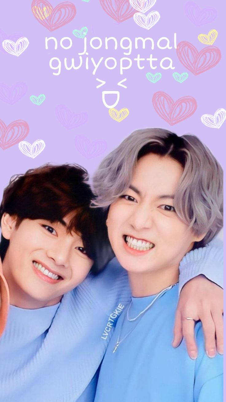Taekook, BTS, light blue sweaters, HD Phone Wallpaper