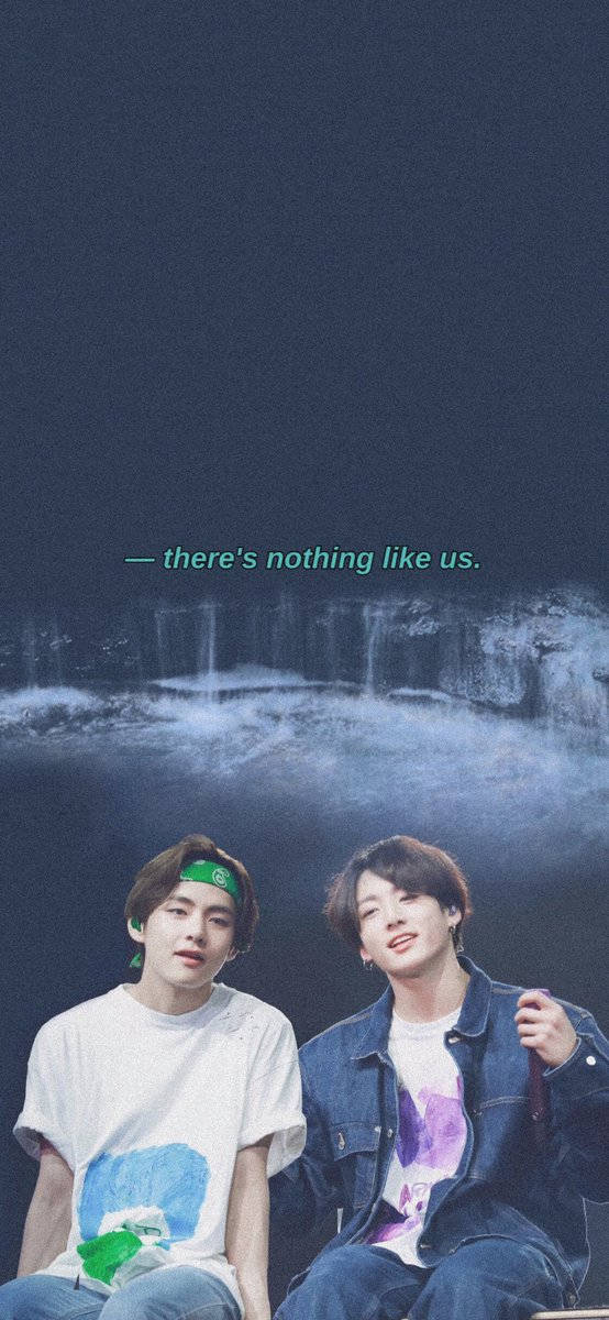 Taekook BTS, glowing waterfall, dark backdrop, SD Phone Wallpaper
