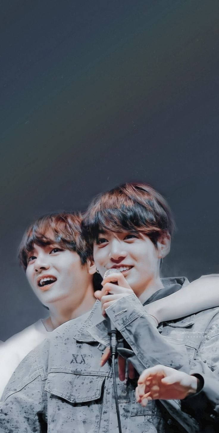 Taekook, BTS, denim jackets, HD Phone Wallpaper
