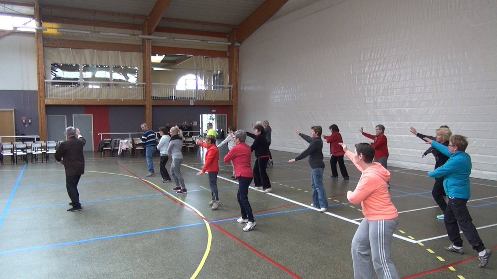 Tai Chi, gymnasium, adults, HD Desktop Wallpaper