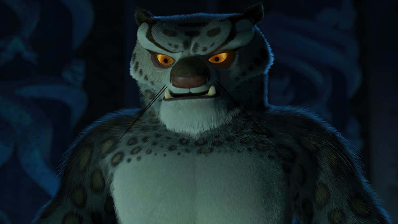 Tai Lung, fierce stance, snow leopard, HD Desktop Wallpaper