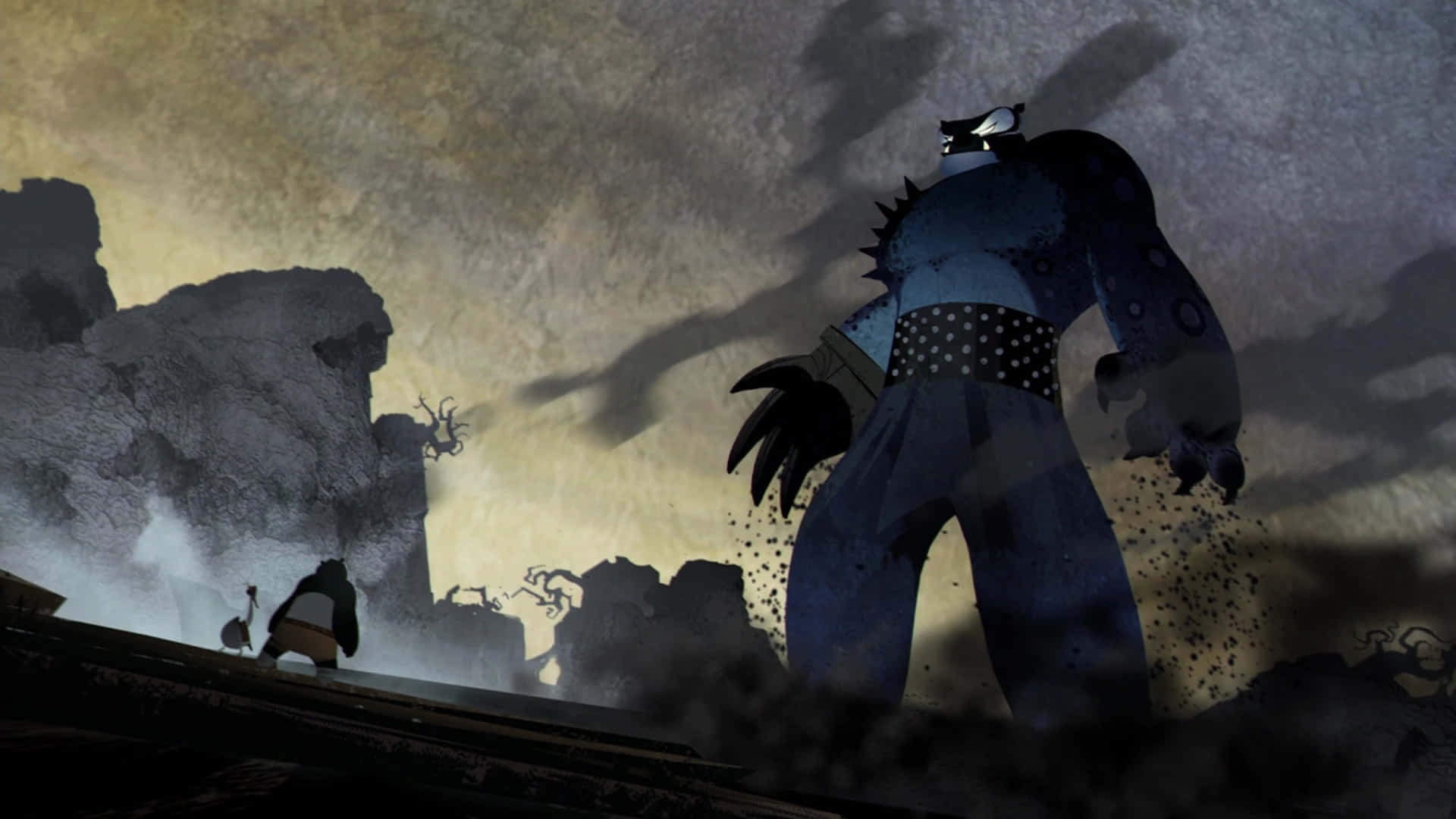 Tai Lung, blue monster, spiky back, Full HD Desktop Wallpaper