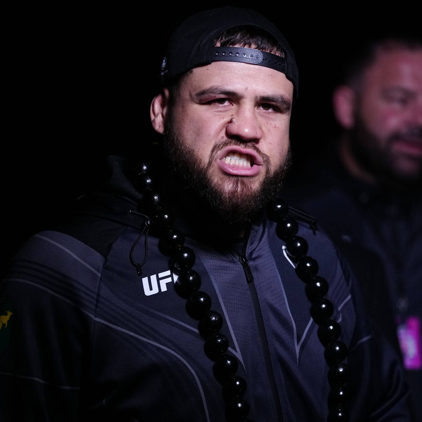 Tai Tuivasa, all black outfit, beard, HD Desktop Wallpaper