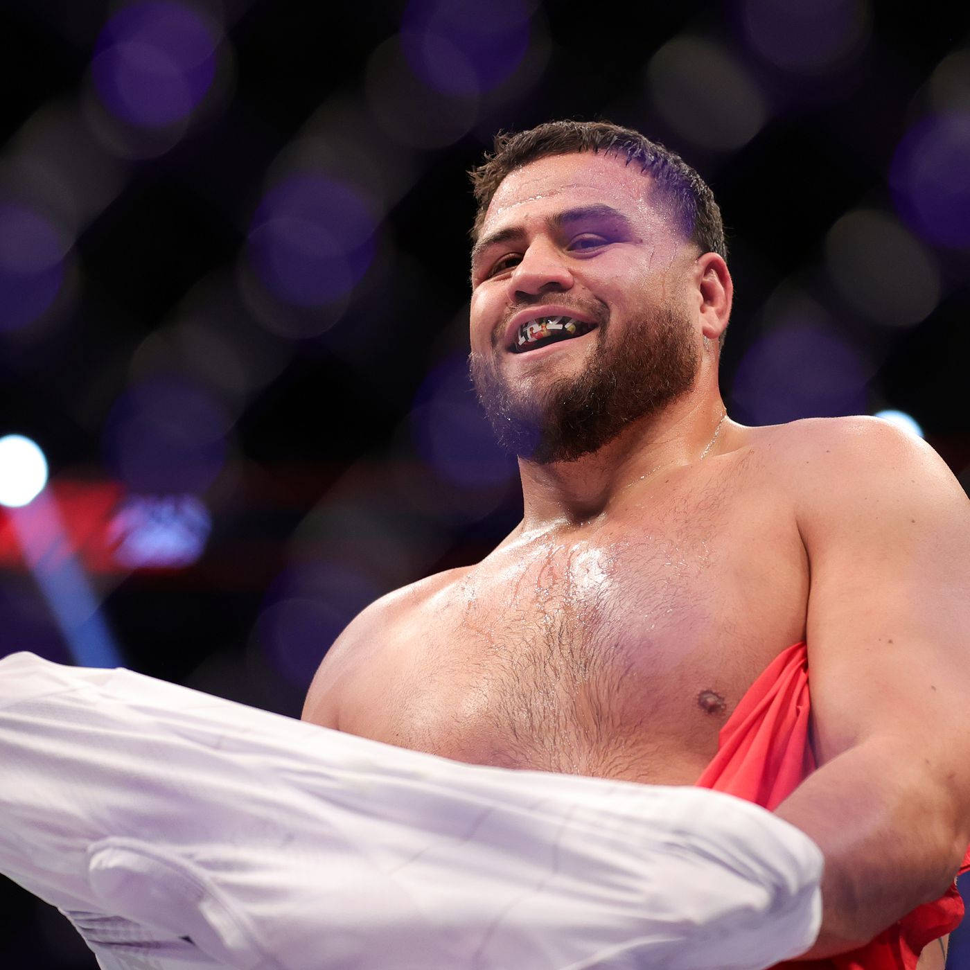 Tai Tuivasa, beard, dental guard, HD Desktop Wallpaper