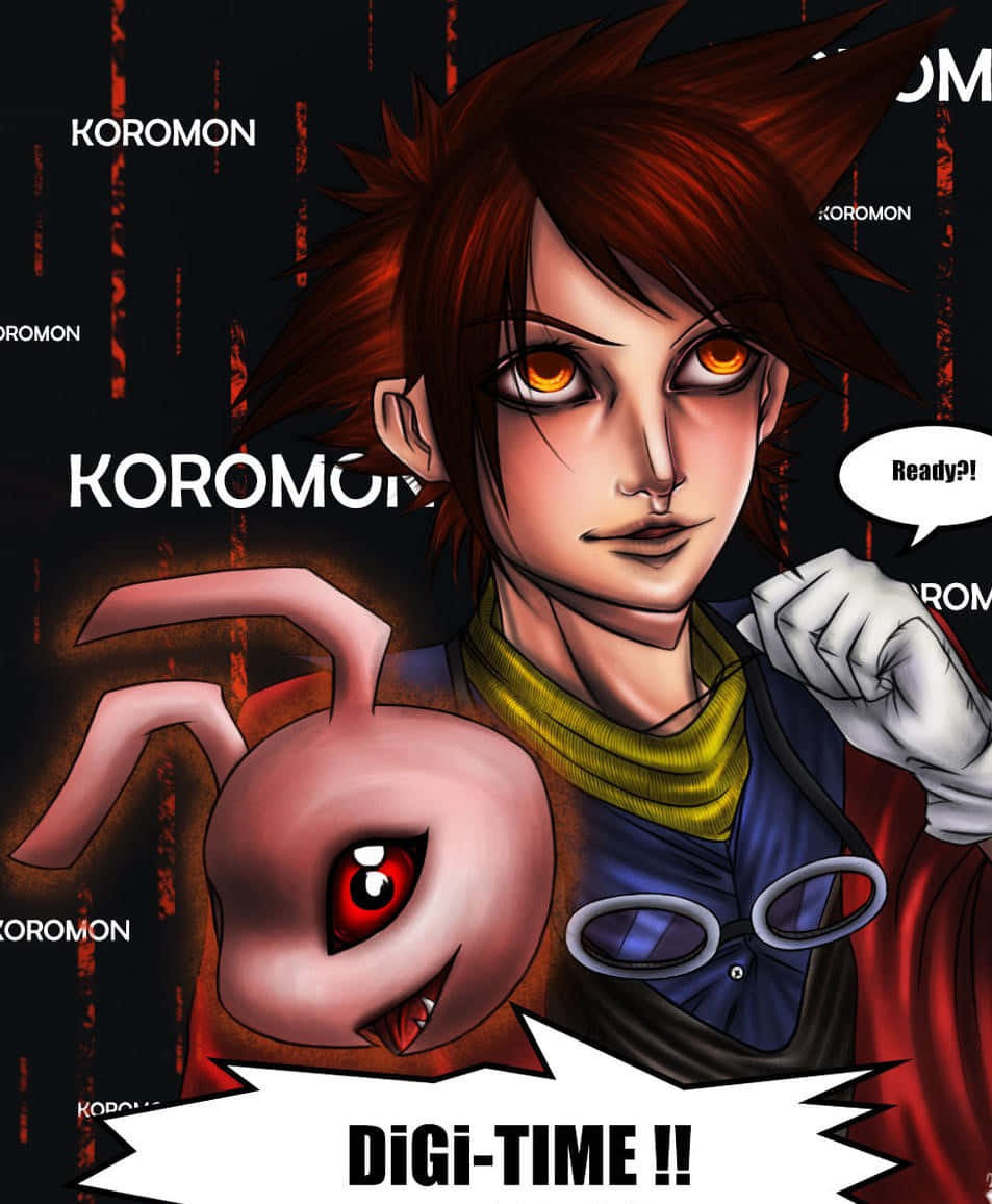 Taichi Kamiya, orange eyes, spiky red hair, SD Phone Wallpaper