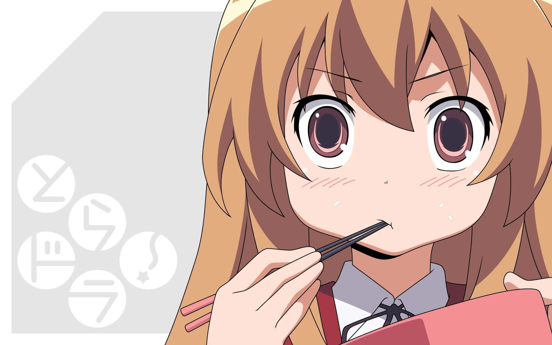 Taiga Aisaka, brown hair, big eyes, Full HD Desktop Wallpaper