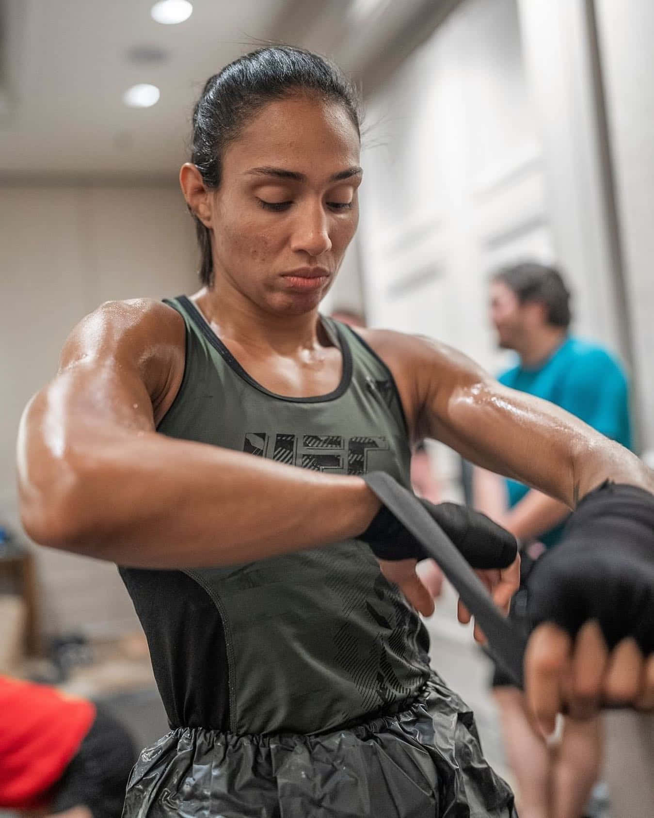 Taila Santos, gym, sweat, HD Phone Wallpaper