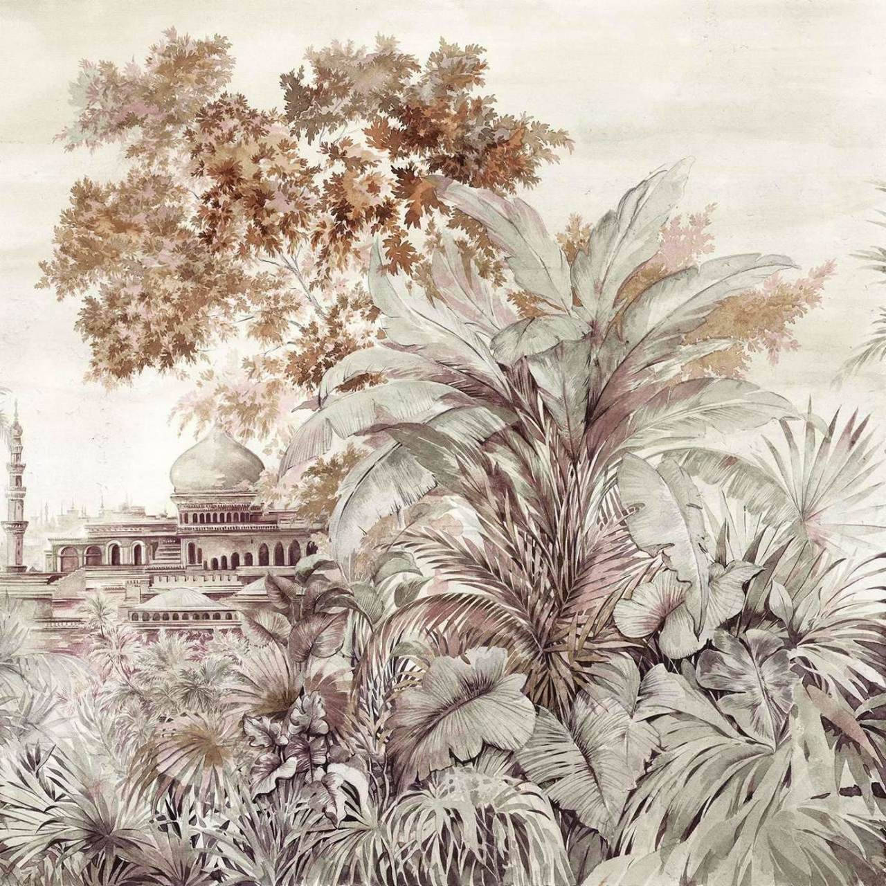 Taj Mahal, watercolor painting, domed mosque, HD Desktop Wallpaper