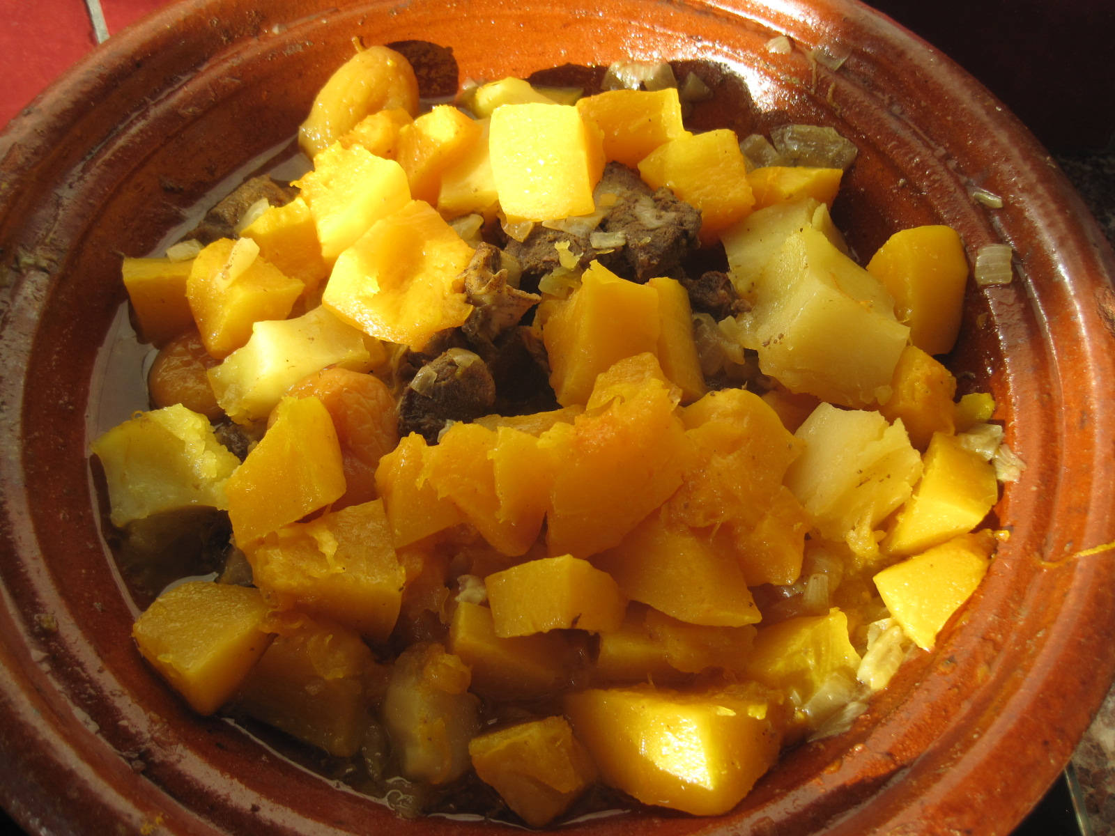 yellow squash, clay tagine, golden cubed squash, HD Desktop Wallpaper