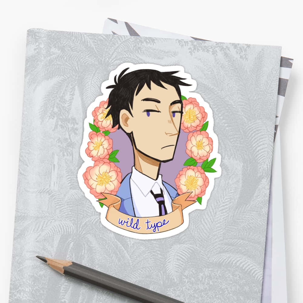 Takashi Morinozuka, pink flowers, patterned notebook, SD Desktop Wallpaper