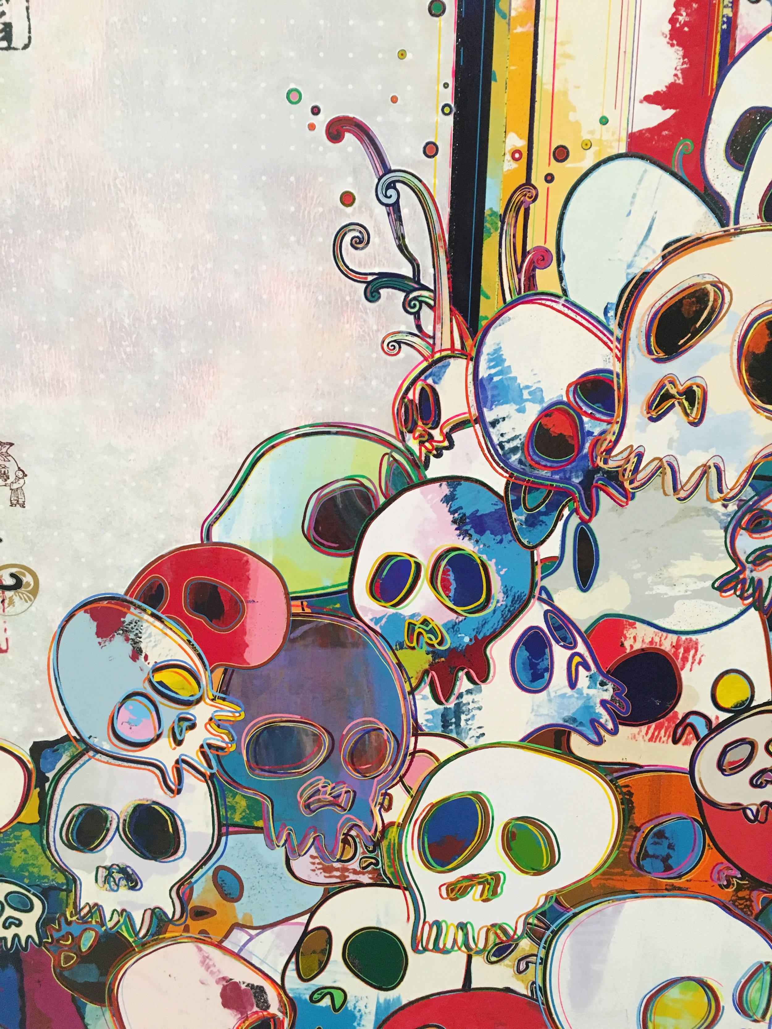 Takashi Murakami, pile, 4K, 2K Phone Wallpaper