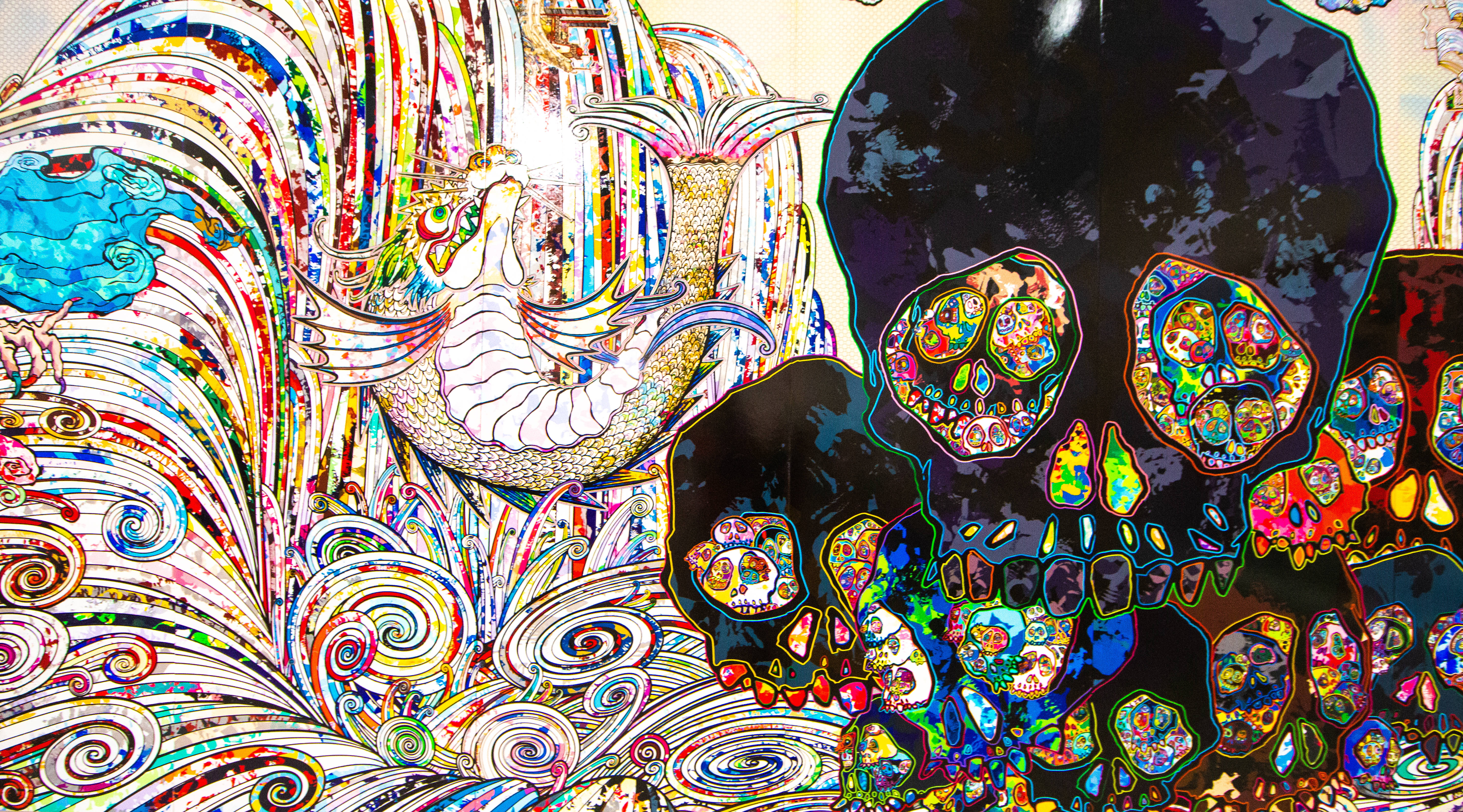 Takashi Murakami, black, 4K, 5K Desktop Wallpaper