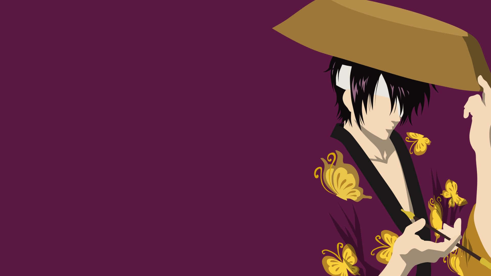 Takasugi Shinsuke, black hair, wide-brimmed hat, Full HD Desktop Wallpaper