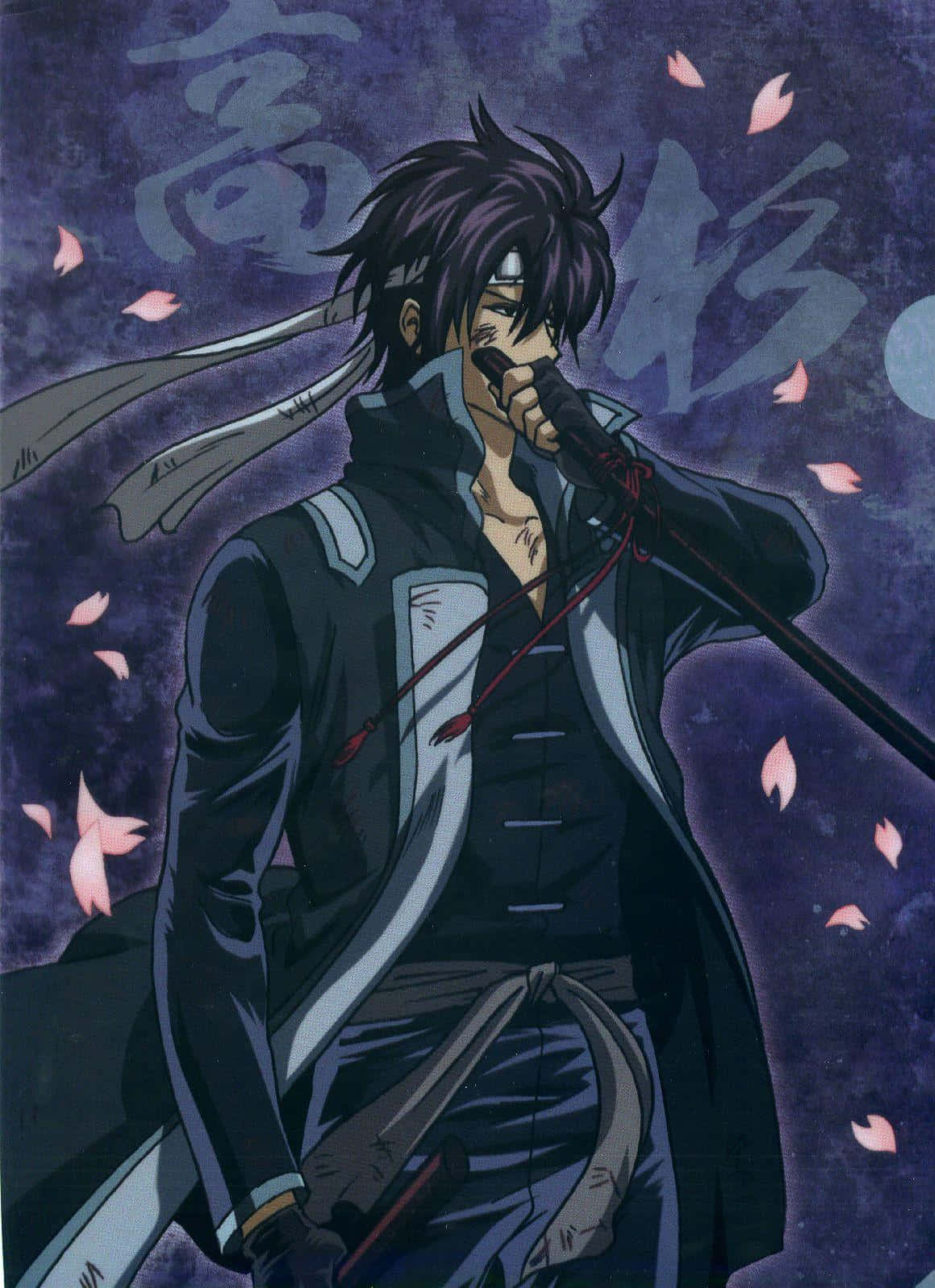 Takasugi Shinsuke, black coat, sword, HD Phone Wallpaper