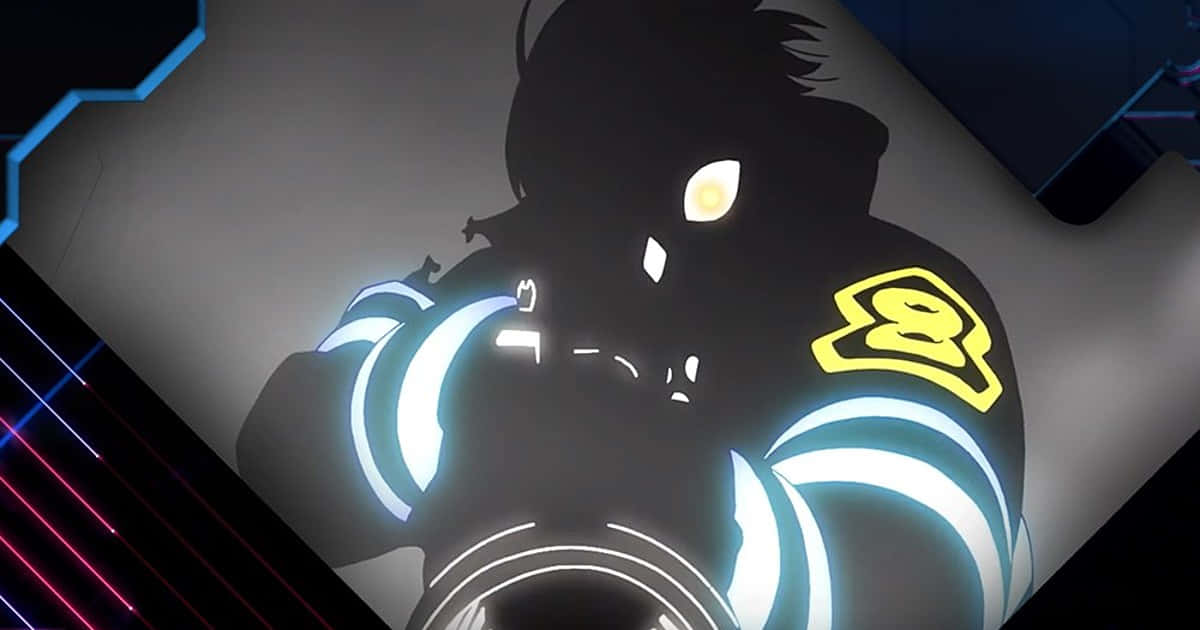 Takehisa Hinawa, neon blue, yellow accents, SD Desktop Wallpaper