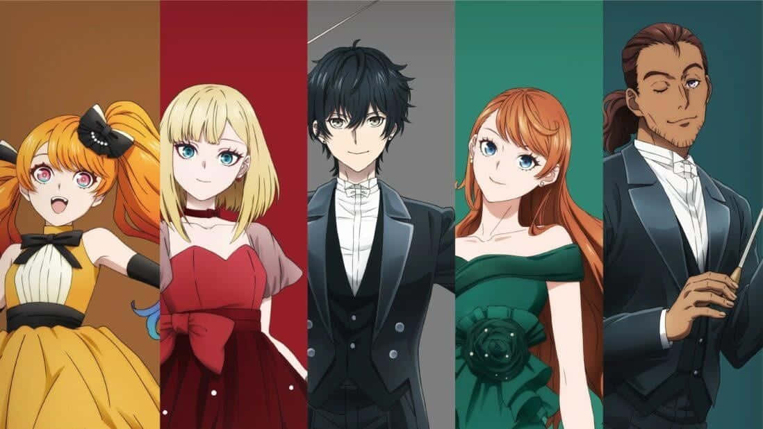 Takt Op Destiny, anime characters, formal attire, SD Desktop Wallpaper