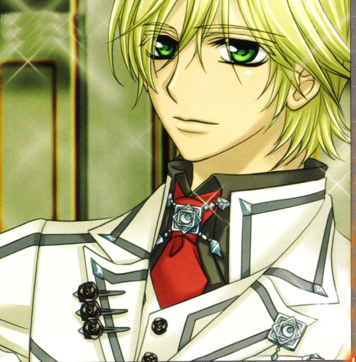 Takuma Ichijo, blonde anime male, green eyes, SD Phone Wallpaper