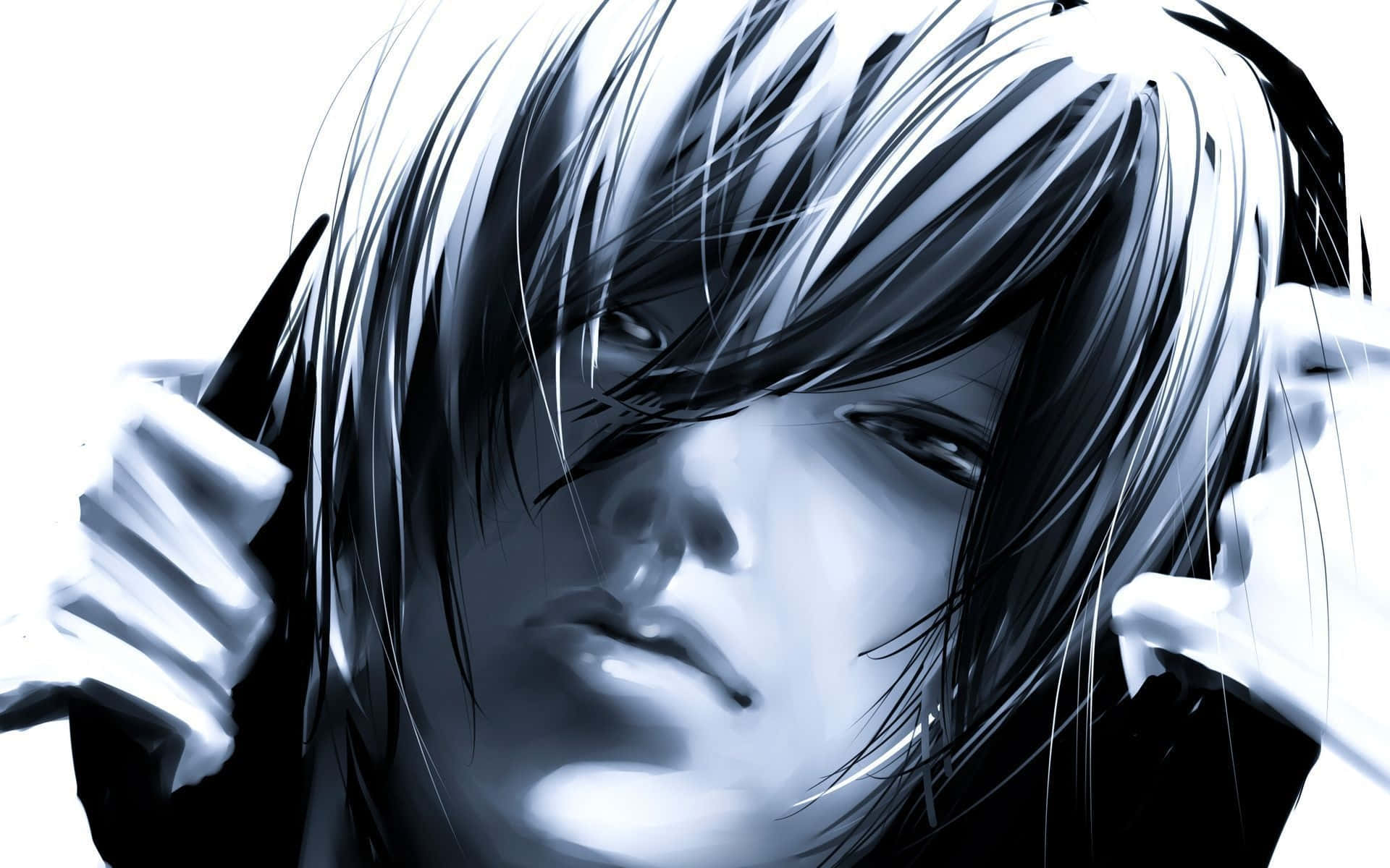 Takumi, anime portrait, tousled hair, Full HD Desktop Wallpaper