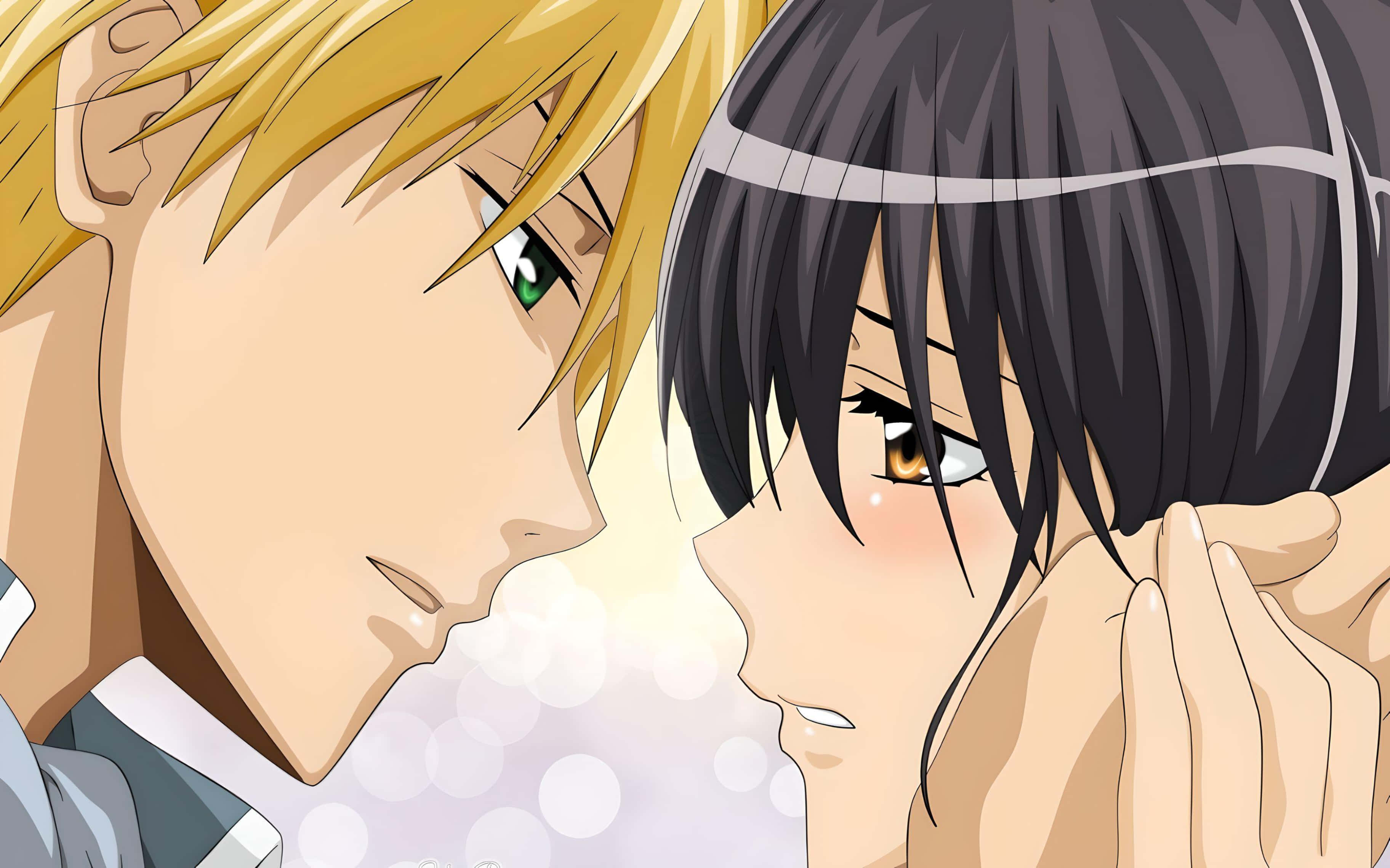 Takumi Usui, stunning sunset backdrop, anime characters, 2K Desktop Wallpaper
