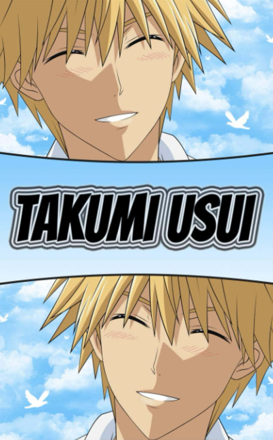 Takumi Usui, anime character, bright blue sky, HD Phone Wallpaper