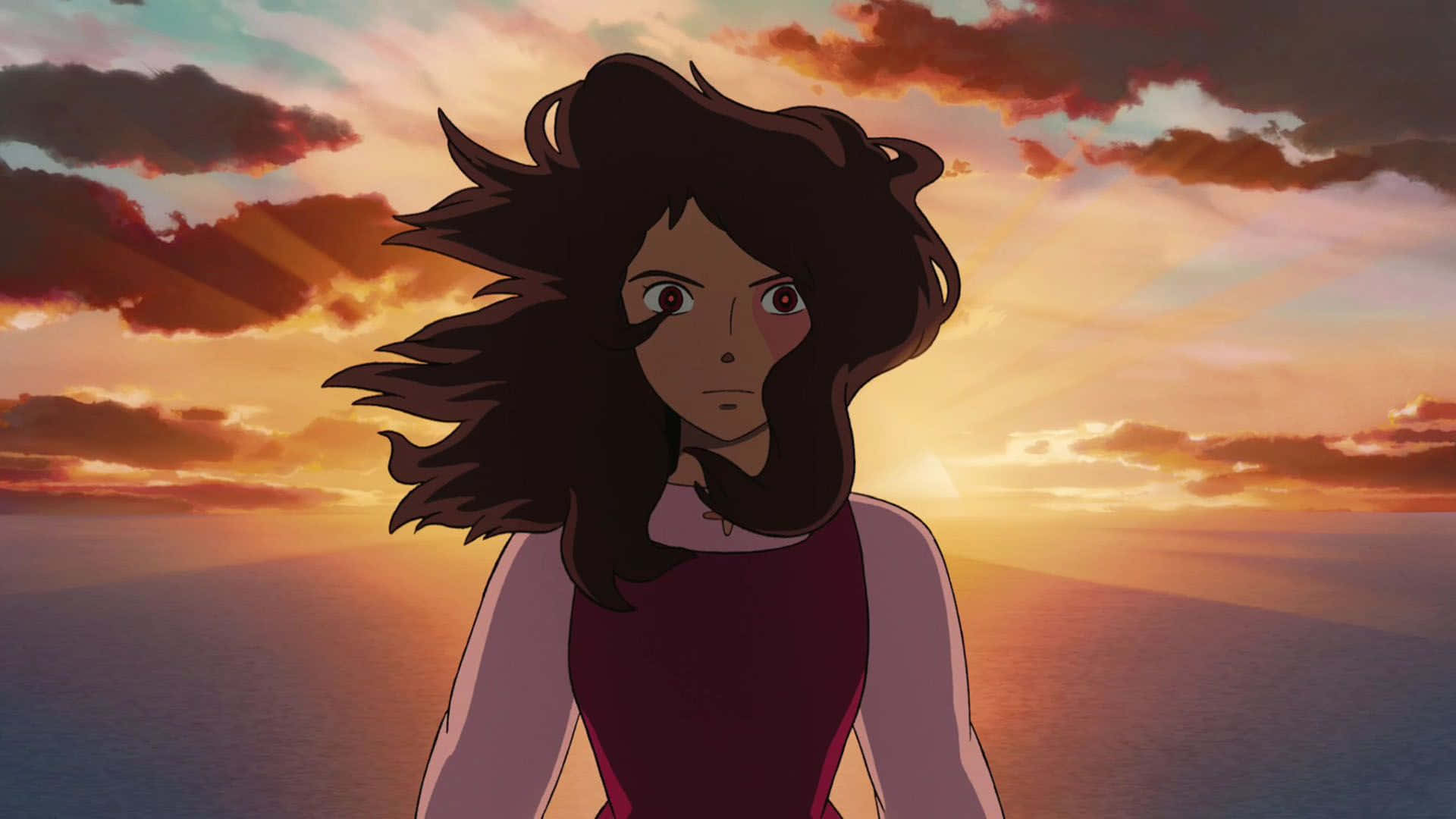 Tales from Earthsea, anime girl, dark hair, Full HD Desktop Wallpaper