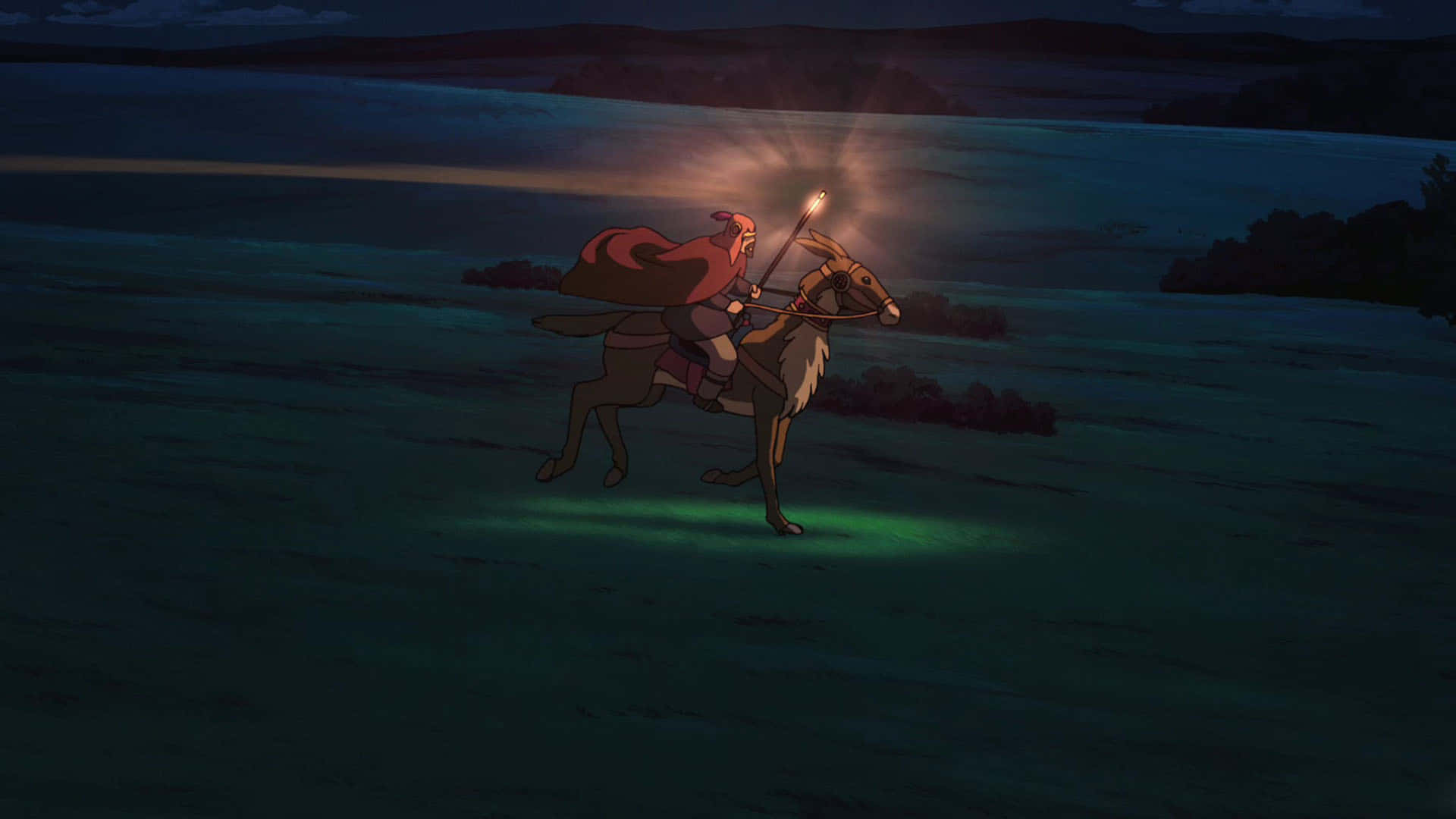 Tales from Earthsea, glowing horse, dark coastal plain, Full HD Desktop Wallpaper