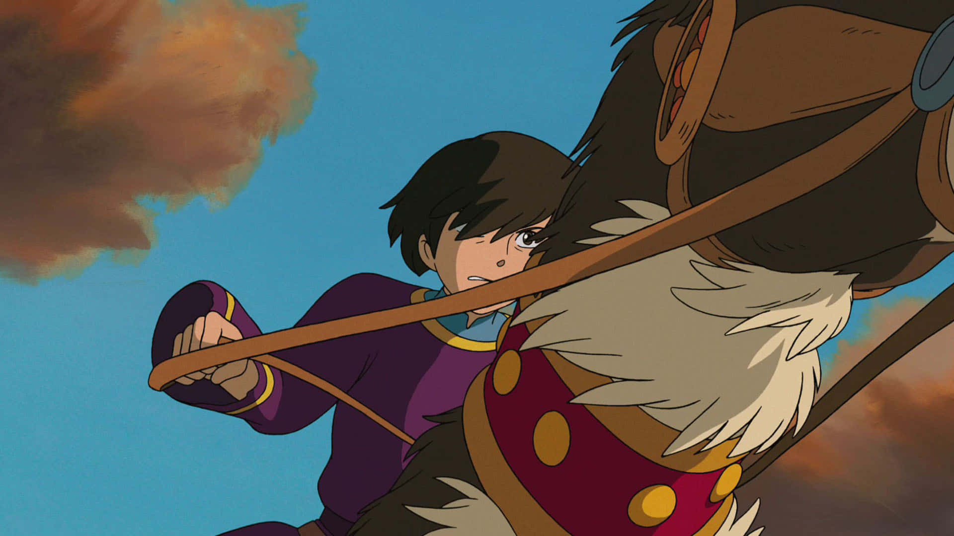 Tales From Earthsea, anime girl, majestic horse, Full HD Desktop Wallpaper