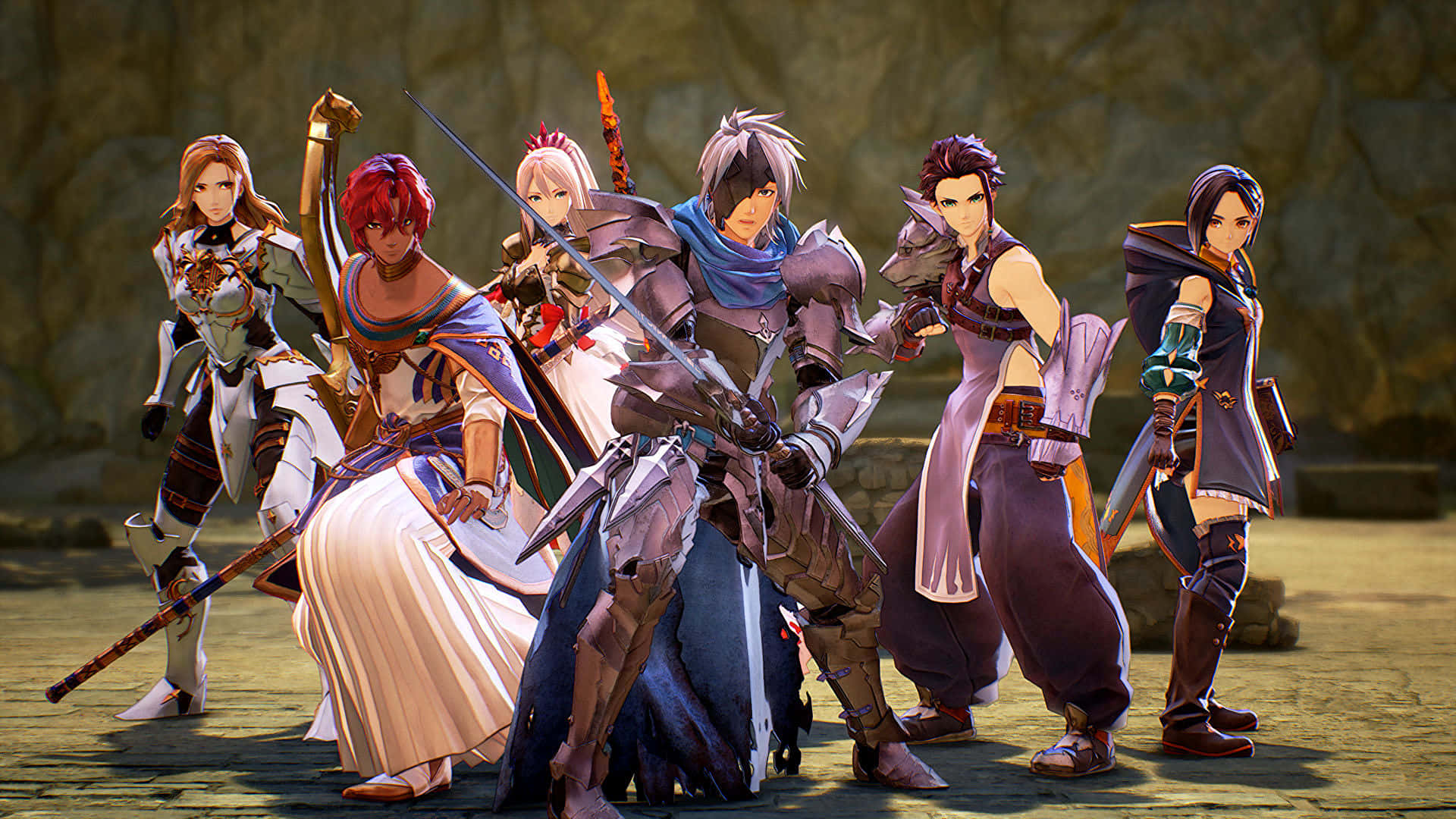 Tales Of Arise, anime-style warriors, detailed armor, Full HD Desktop Wallpaper