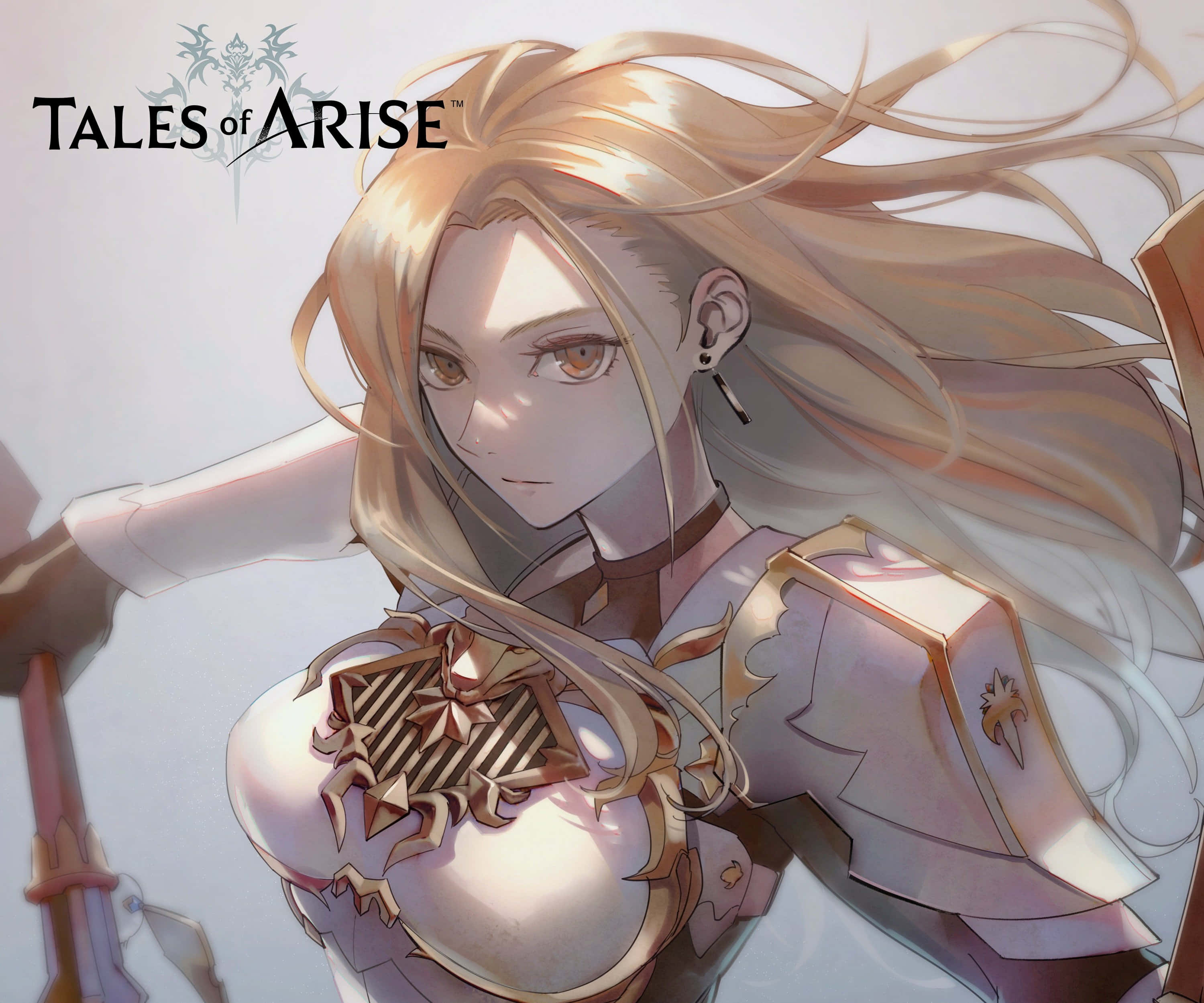 Tales Of Arise, blonde anime warrior, ornate armor, 2K Desktop Wallpaper