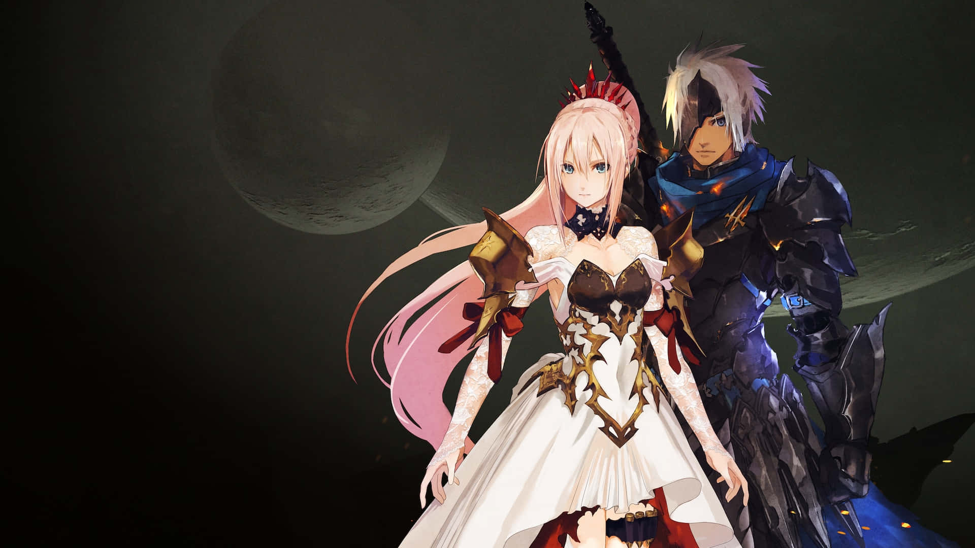 Tales Of Arise, pink-haired girl, white dress, Full HD Desktop Wallpaper