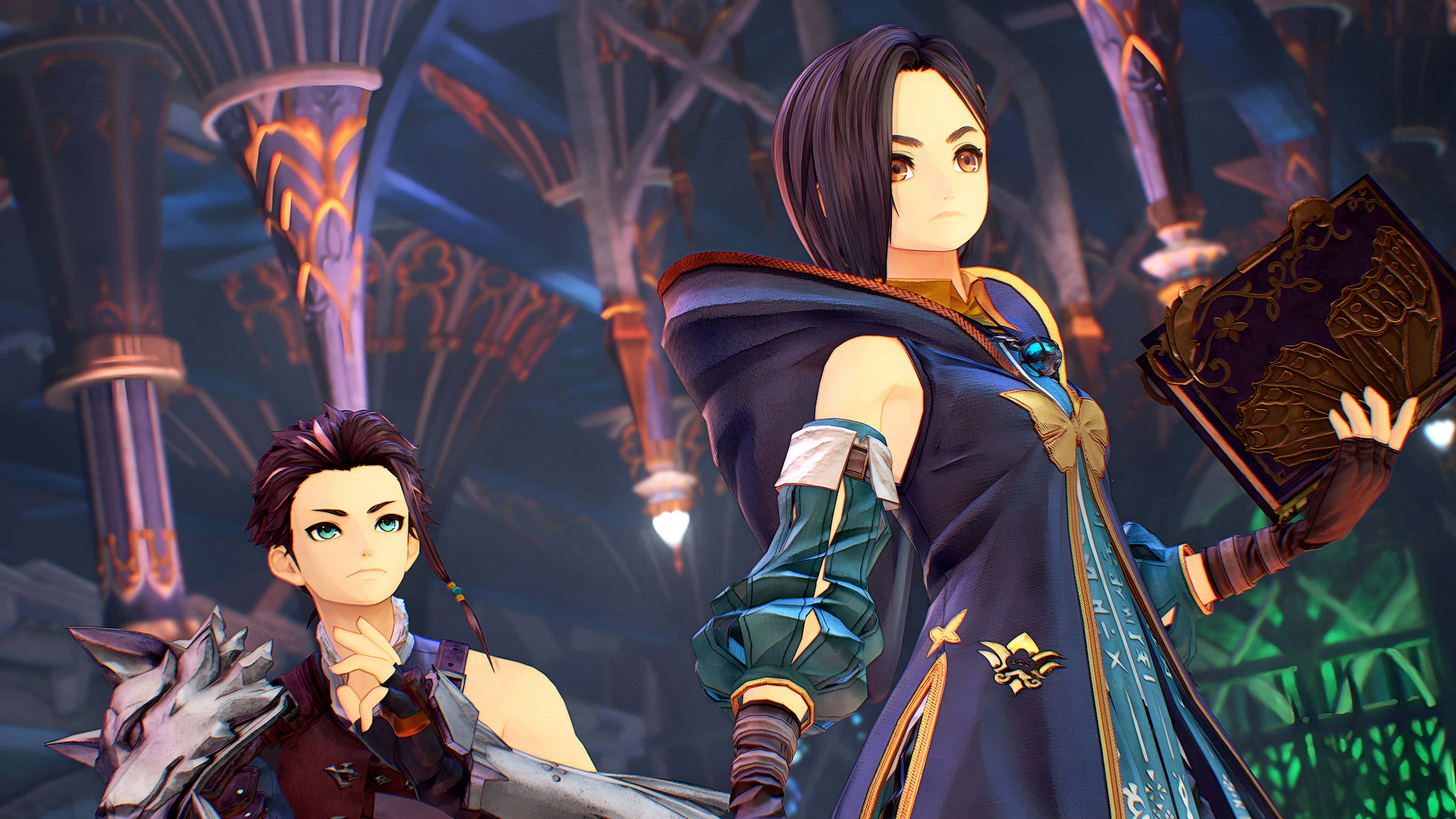 Tales Of Arise, anime characters, mystical cathedral, 4K Desktop Wallpaper