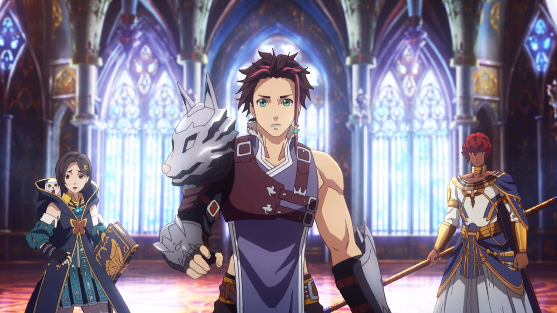 Tales Of Arise, anime characters, grand cathedral, Full HD Desktop Wallpaper