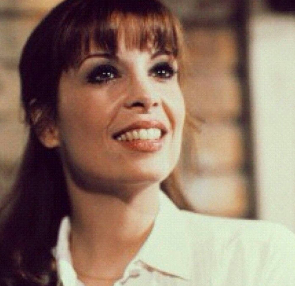 Talia Shire, dark hair, bangs, SD Desktop Wallpaper
