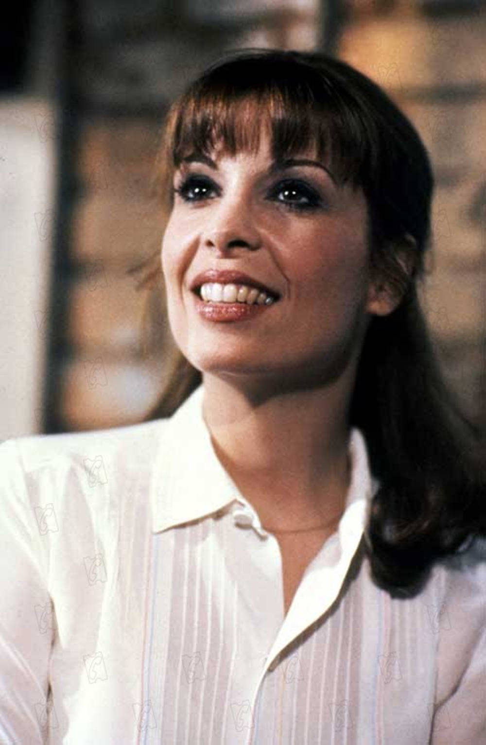 Talia Shire, 1982, white pinstripe blouse, HD Phone Wallpaper