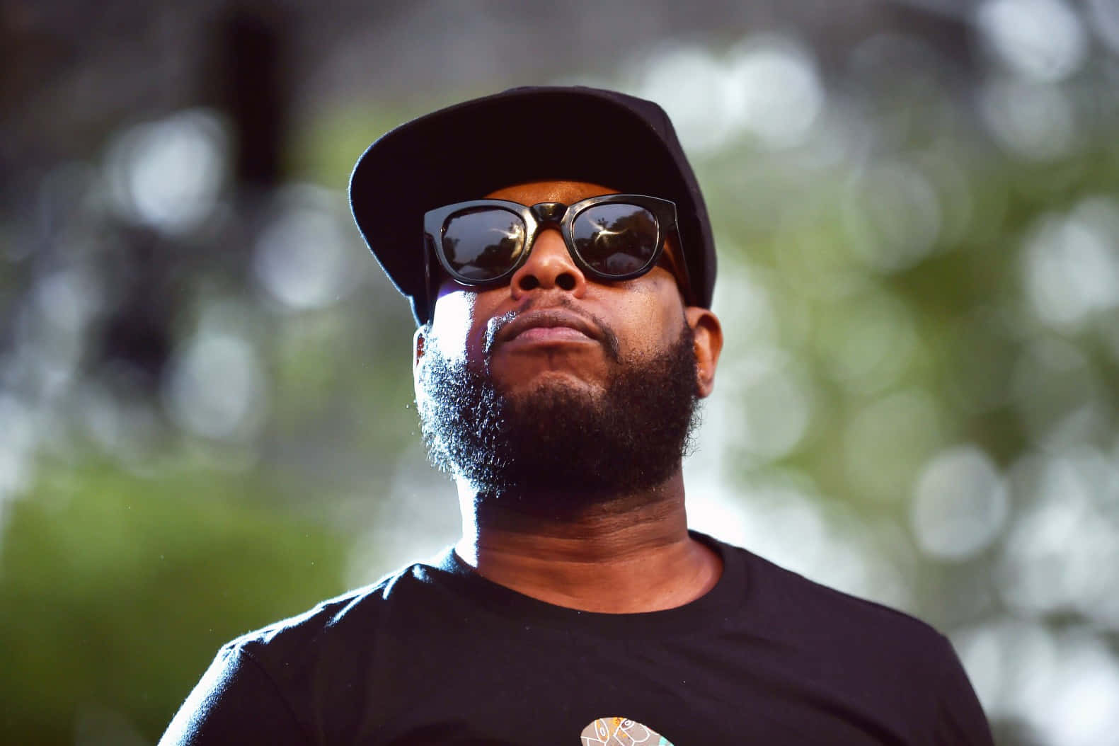 Talib Kweli, black cap, sunglasses, HD Desktop Wallpaper