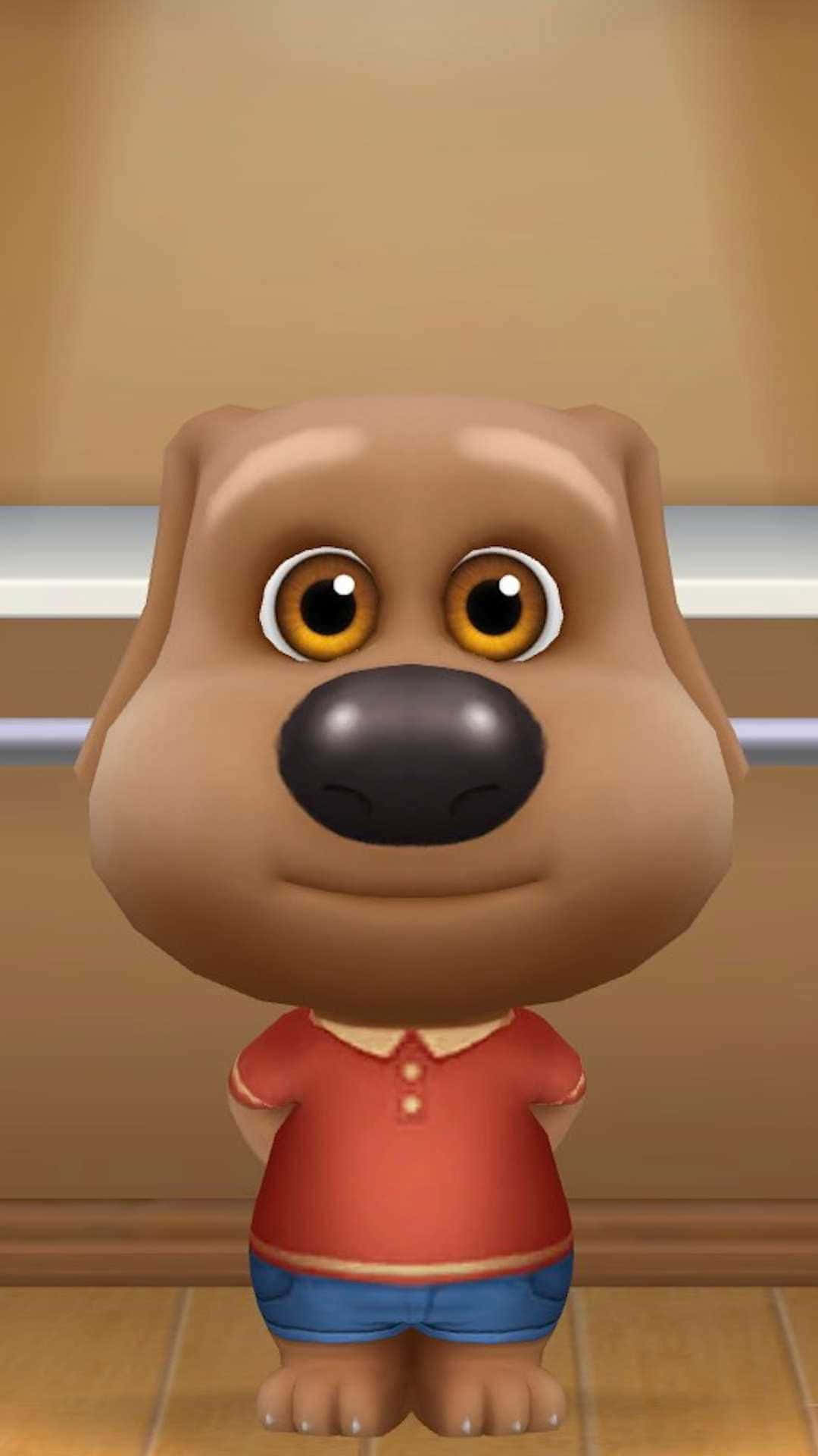 Talking Ben, brown animated dog, big eyes, Full HD Phone Wallpaper