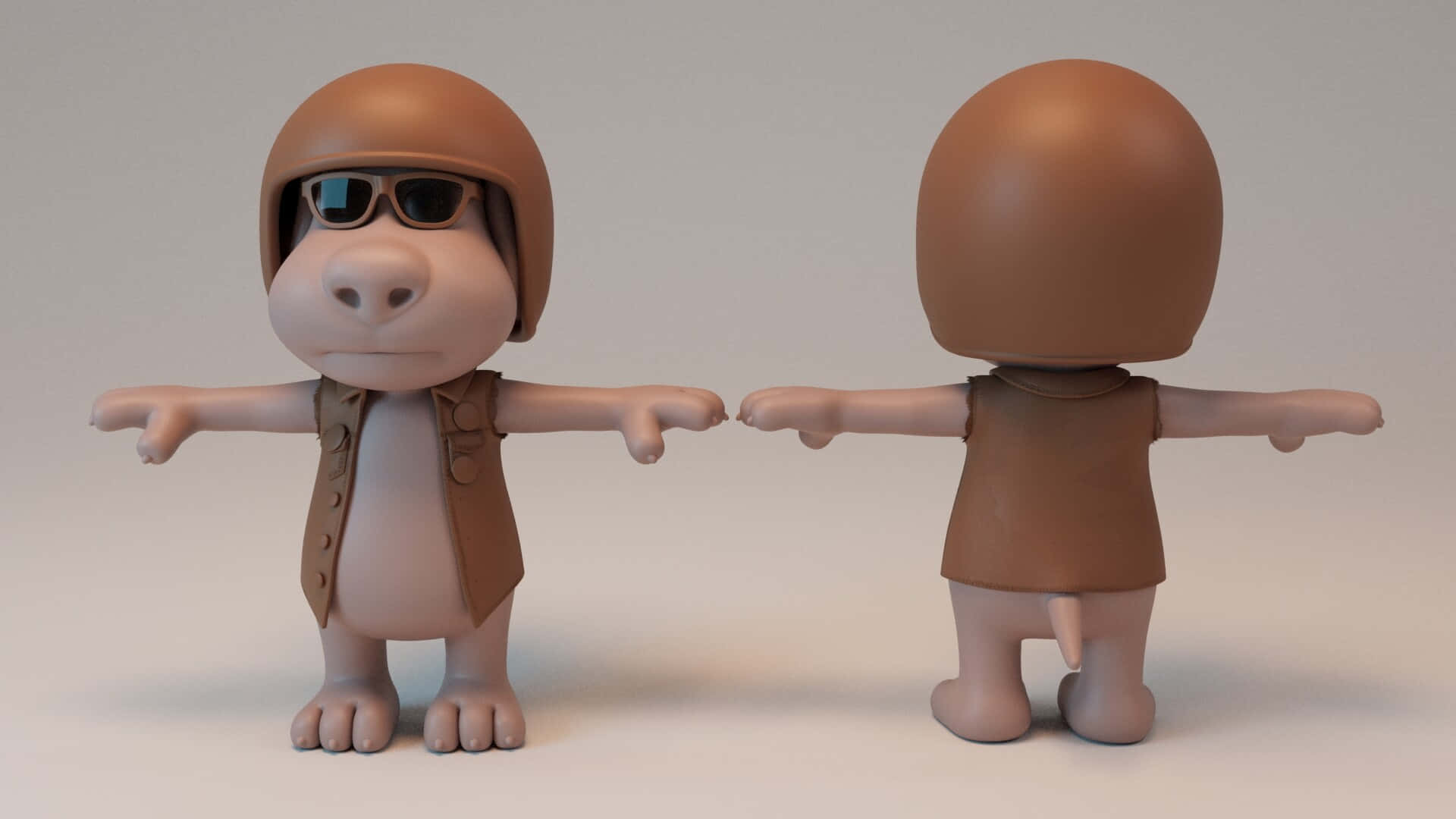 Talking Ben, cartoon dog, hat, Full HD Desktop Wallpaper