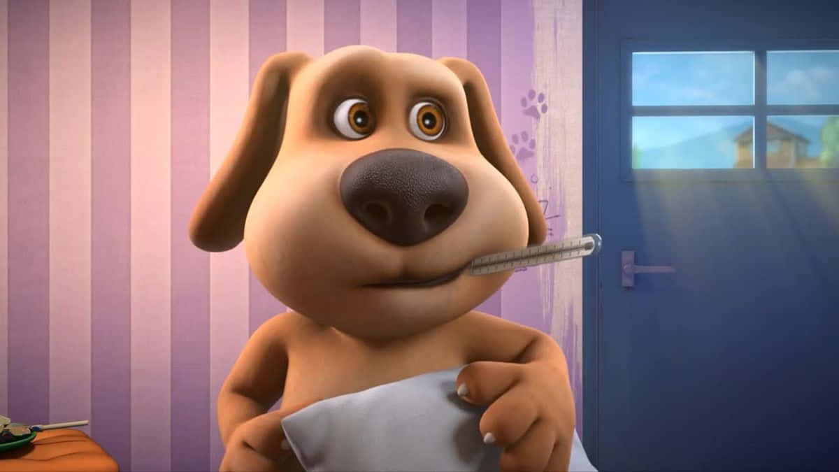 Talking Ben, cartoon dog, blanket, SD Desktop Wallpaper