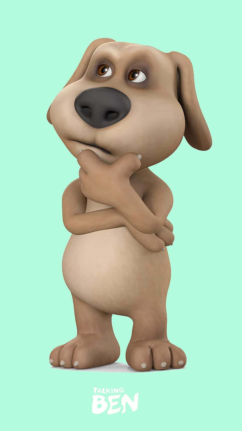 Talking Ben, 3d-rendered, dog, HD Phone Wallpaper