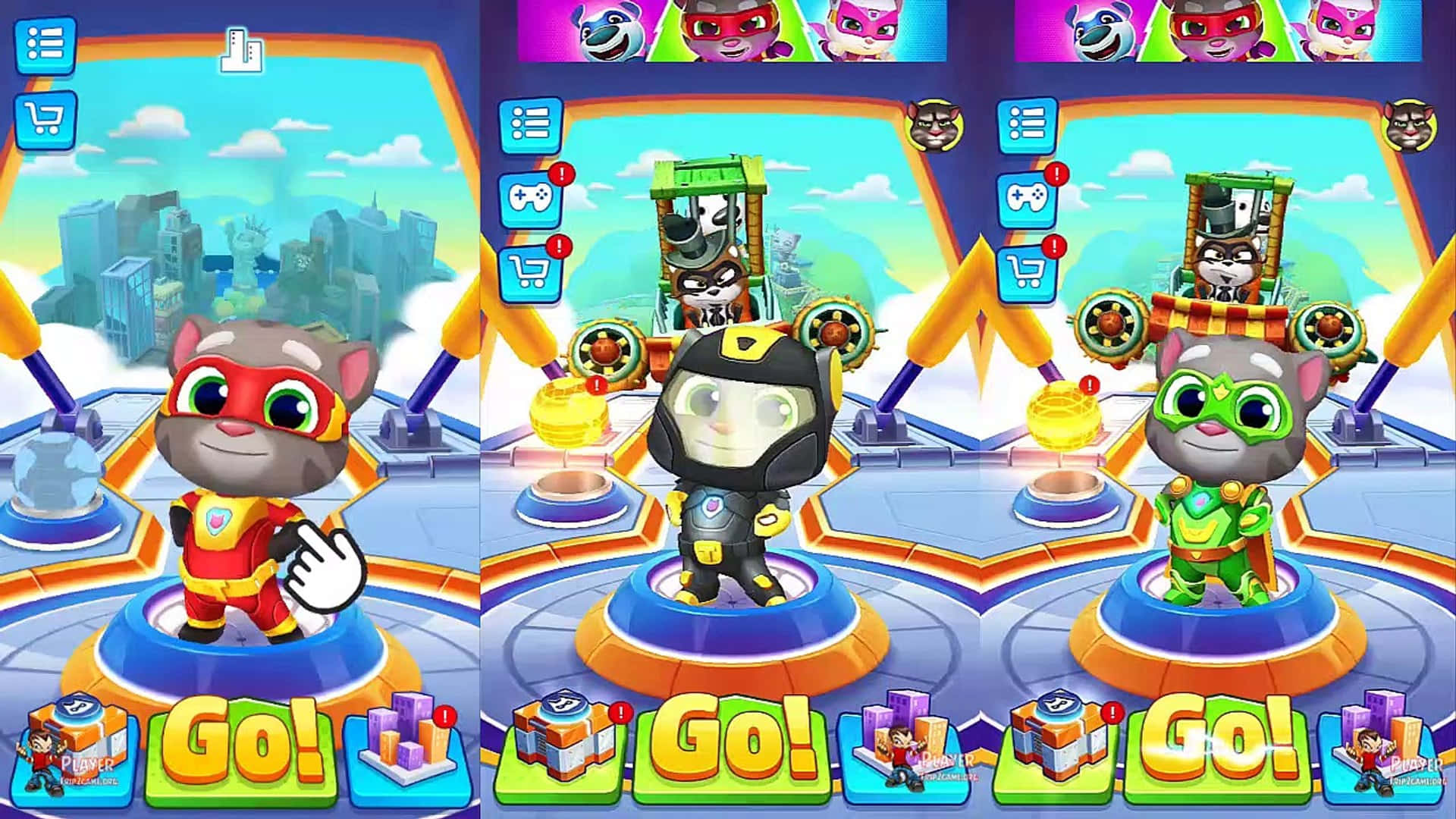 Talking Ben, hero dash, cartoon cats, Full HD Desktop Wallpaper