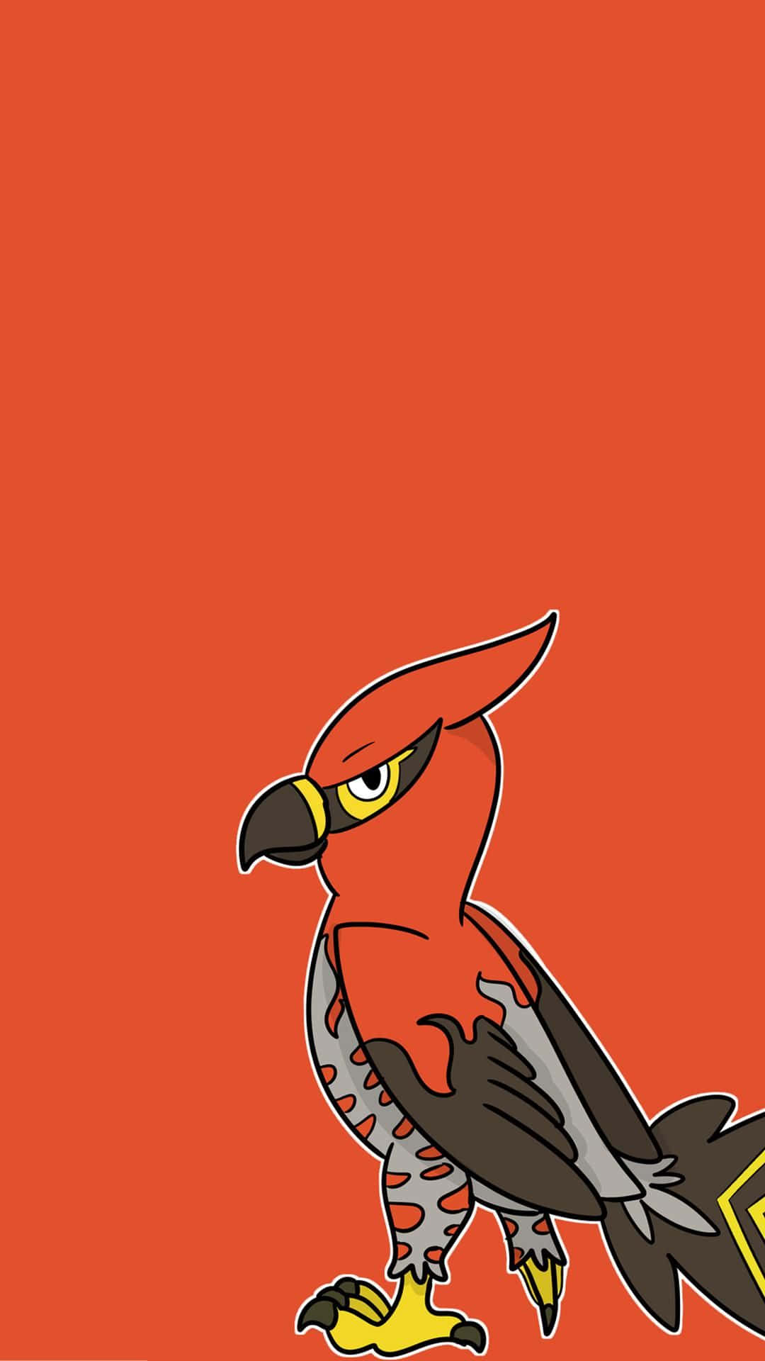 Talonflame, red bird, yellow eyes, Full HD Phone Wallpaper
