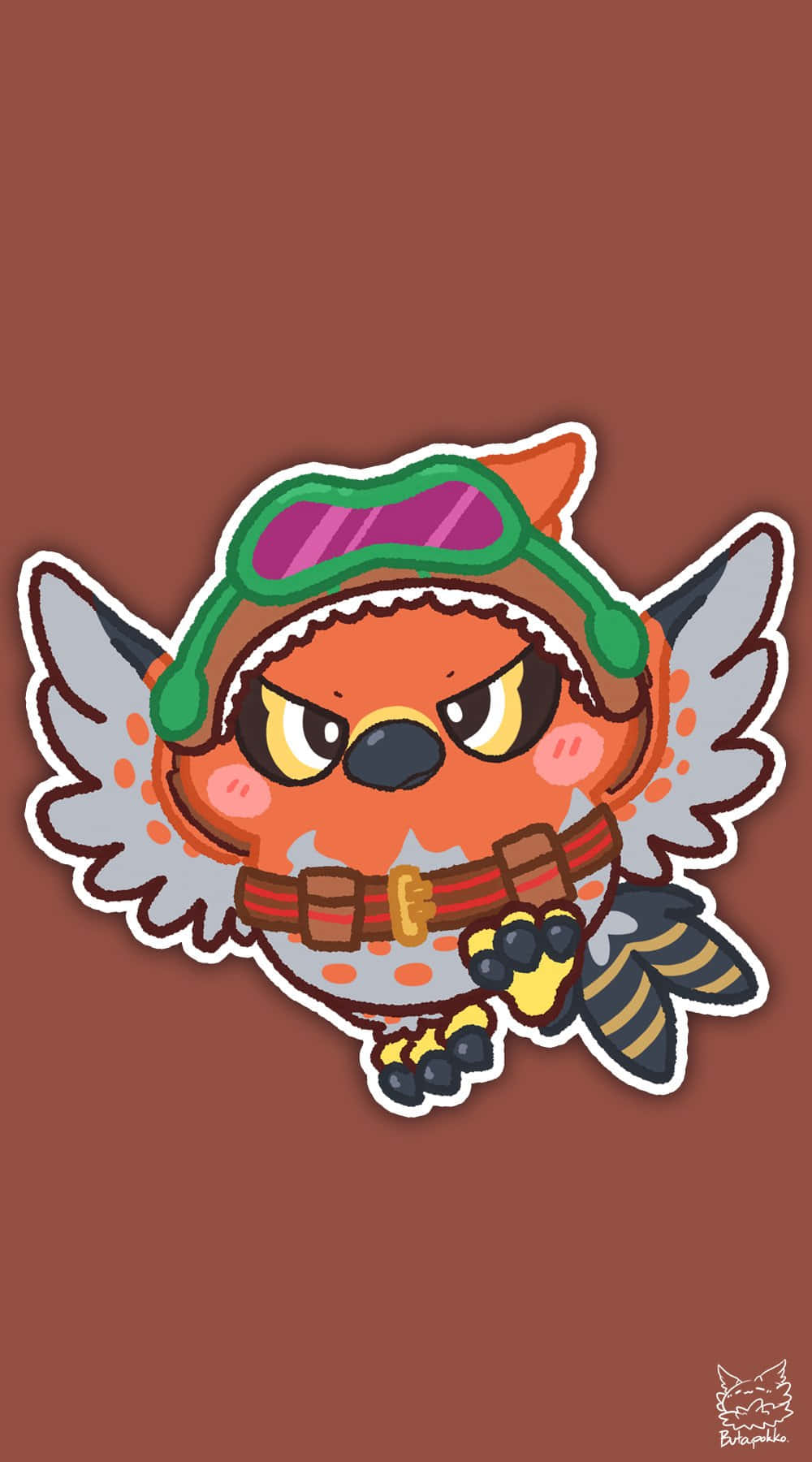 Talonflame, angry eyes, goggles, HD Phone Wallpaper